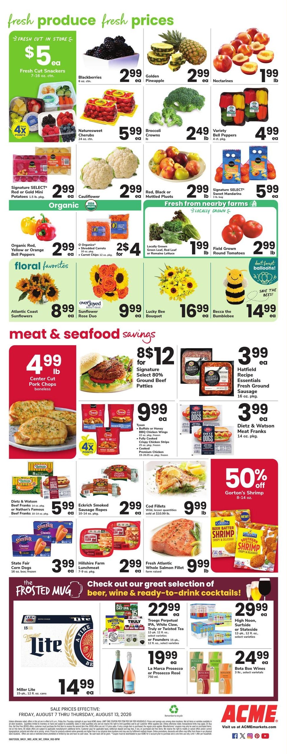 Acme Markets (Valley Forge–Fairless Hills Area, PA) Weekly Ad August 7 - 13, 2026