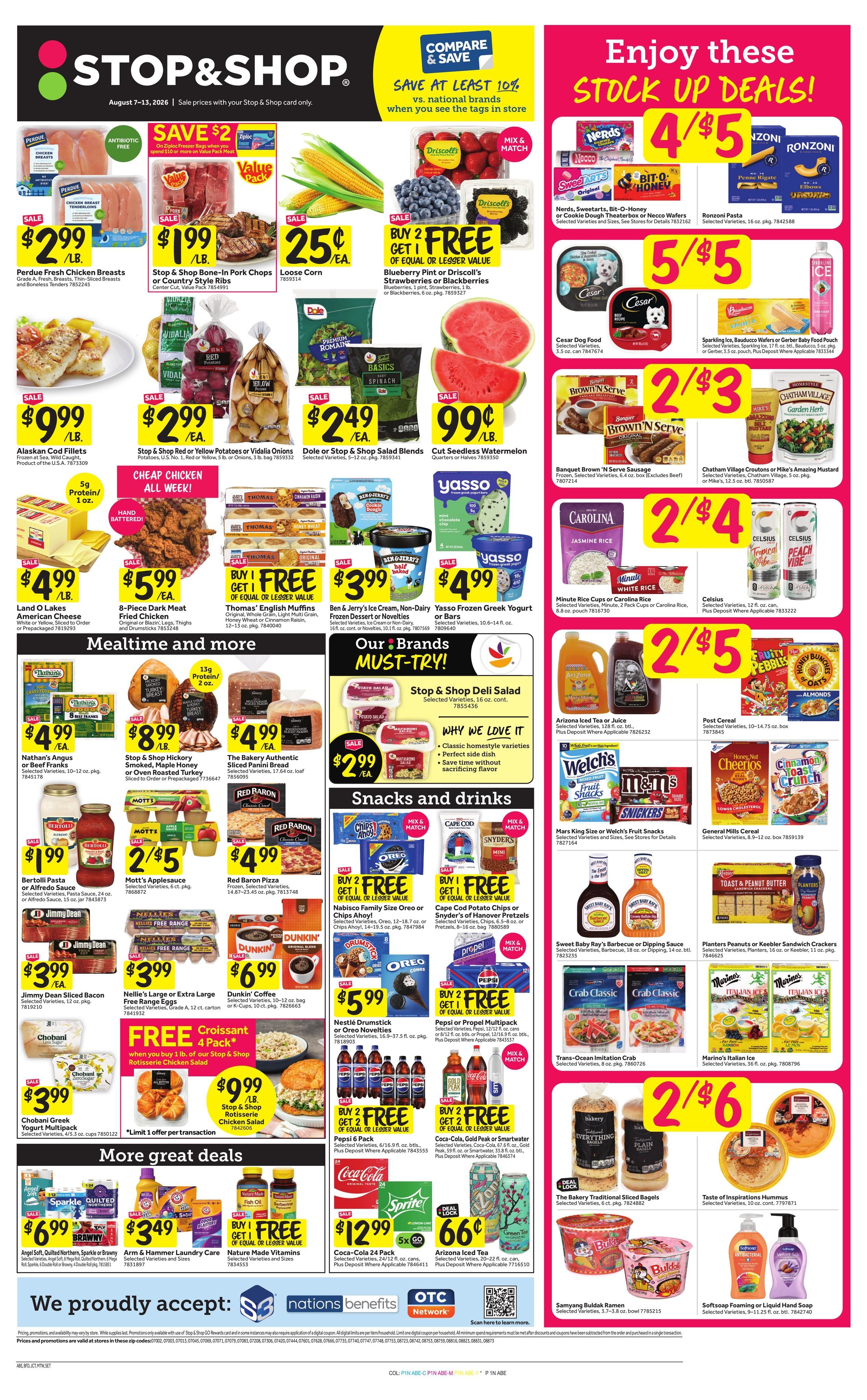Stop & Shop (NJ, PA) Weekly Ad August 7 - 13, 2026