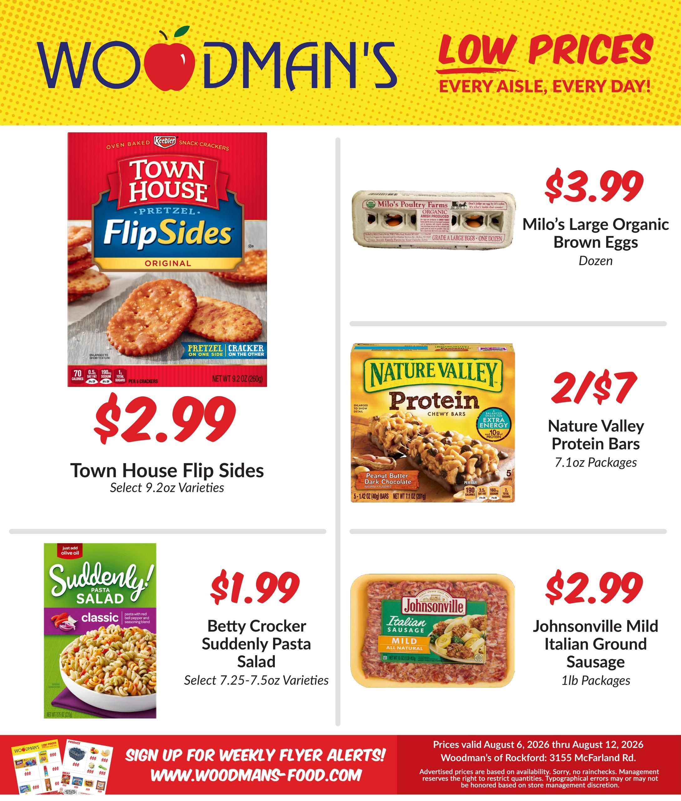 Woodman's Food Market (Rockford–Pecatonica Area, IL) M1000 Weekly Weekly Ad August 6 - 12, 2026
