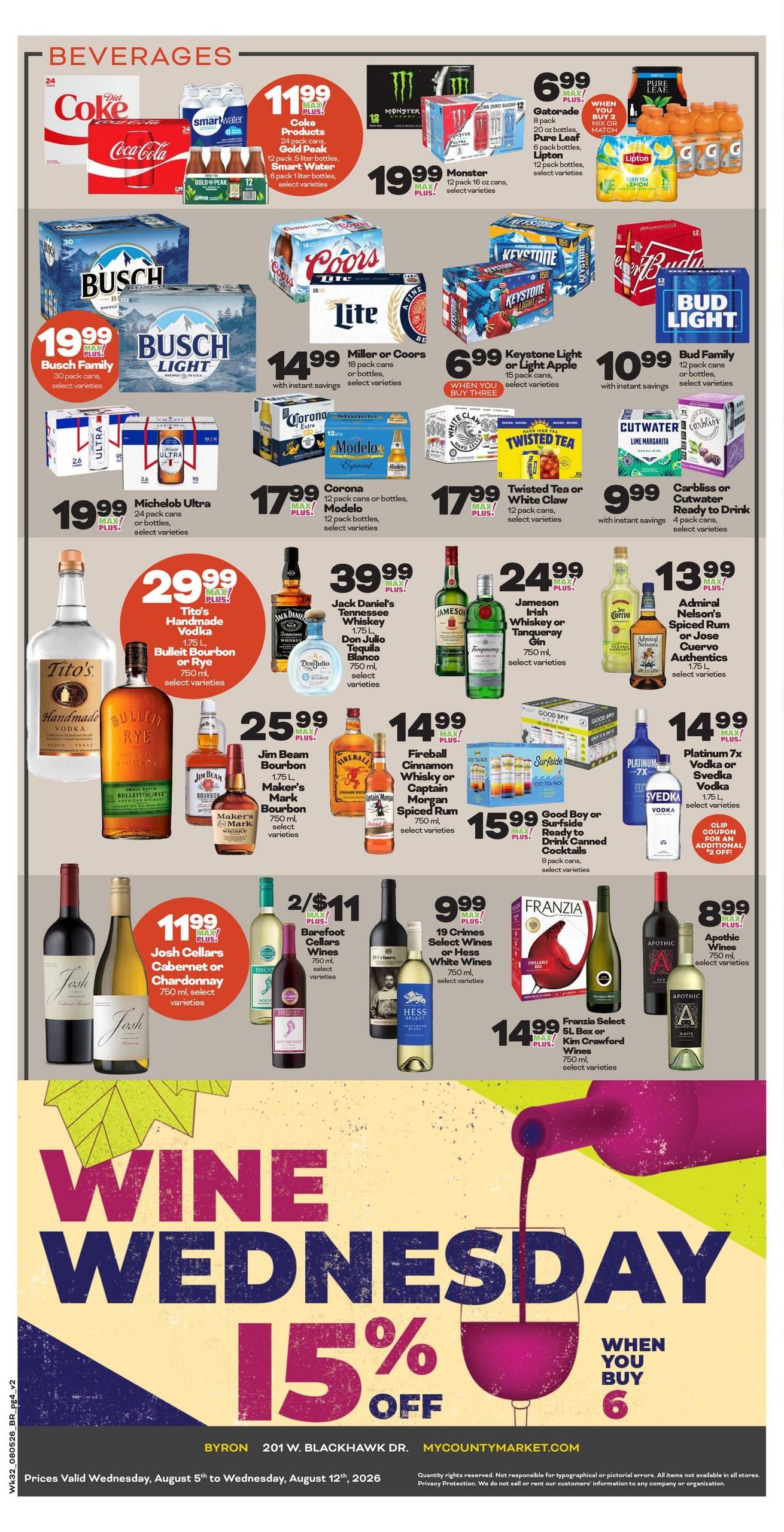 County Market Indexed (Rockford–Pecatonica Area, IL) Weekly Ad August 5 - 12, 2026