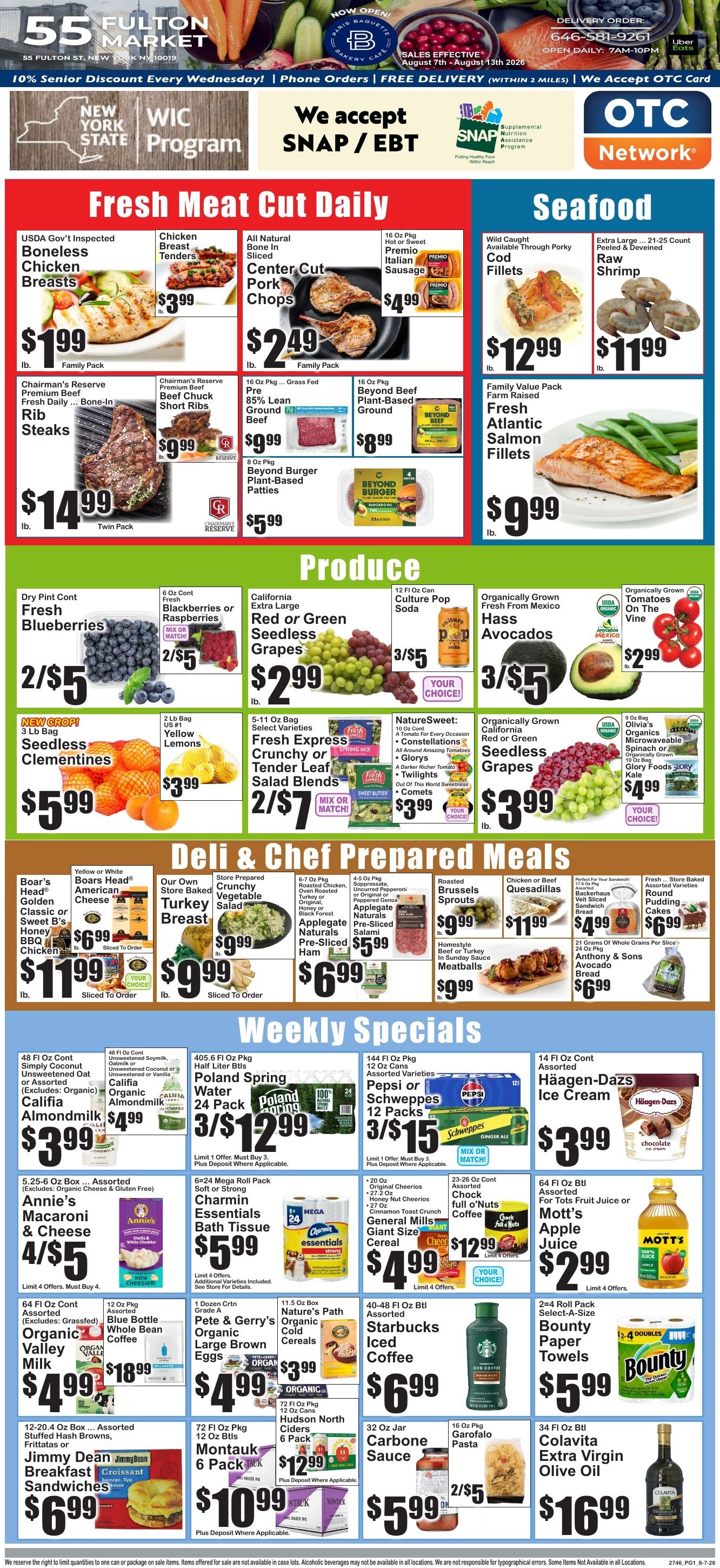 55 Fulton Market Weekly Ad August 7 - 13, 2026