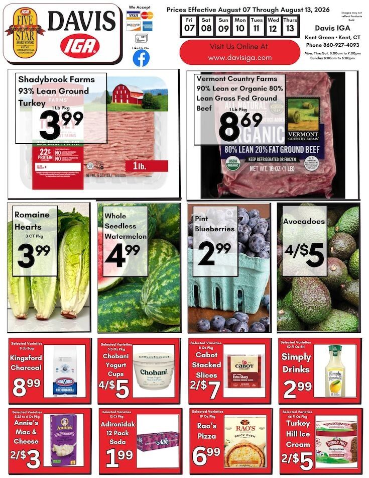 Davis IGA Weekly Ad August 7 - 13, 2026