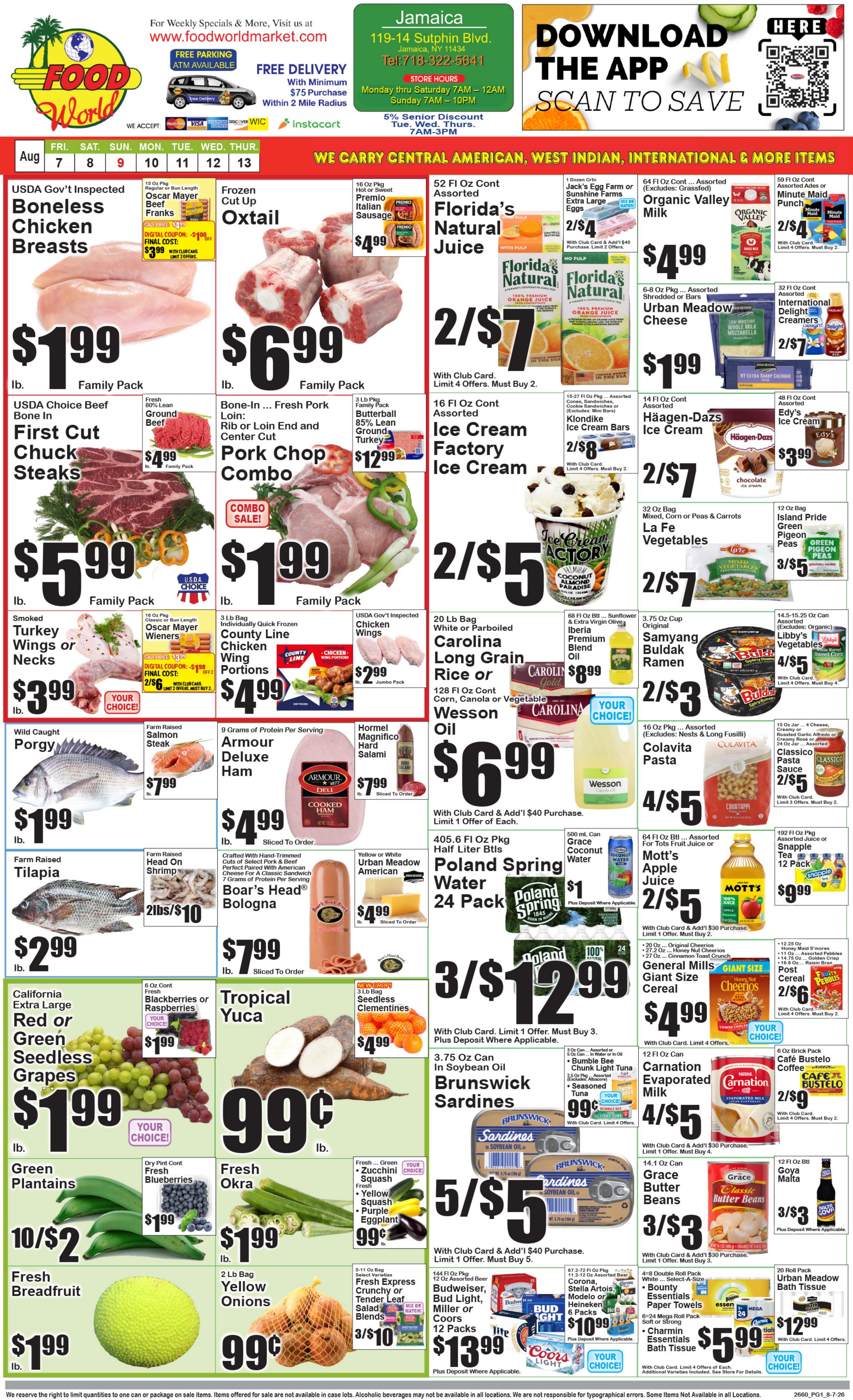 Food World Supermarket Weekly Ad August 7 - 13, 2026