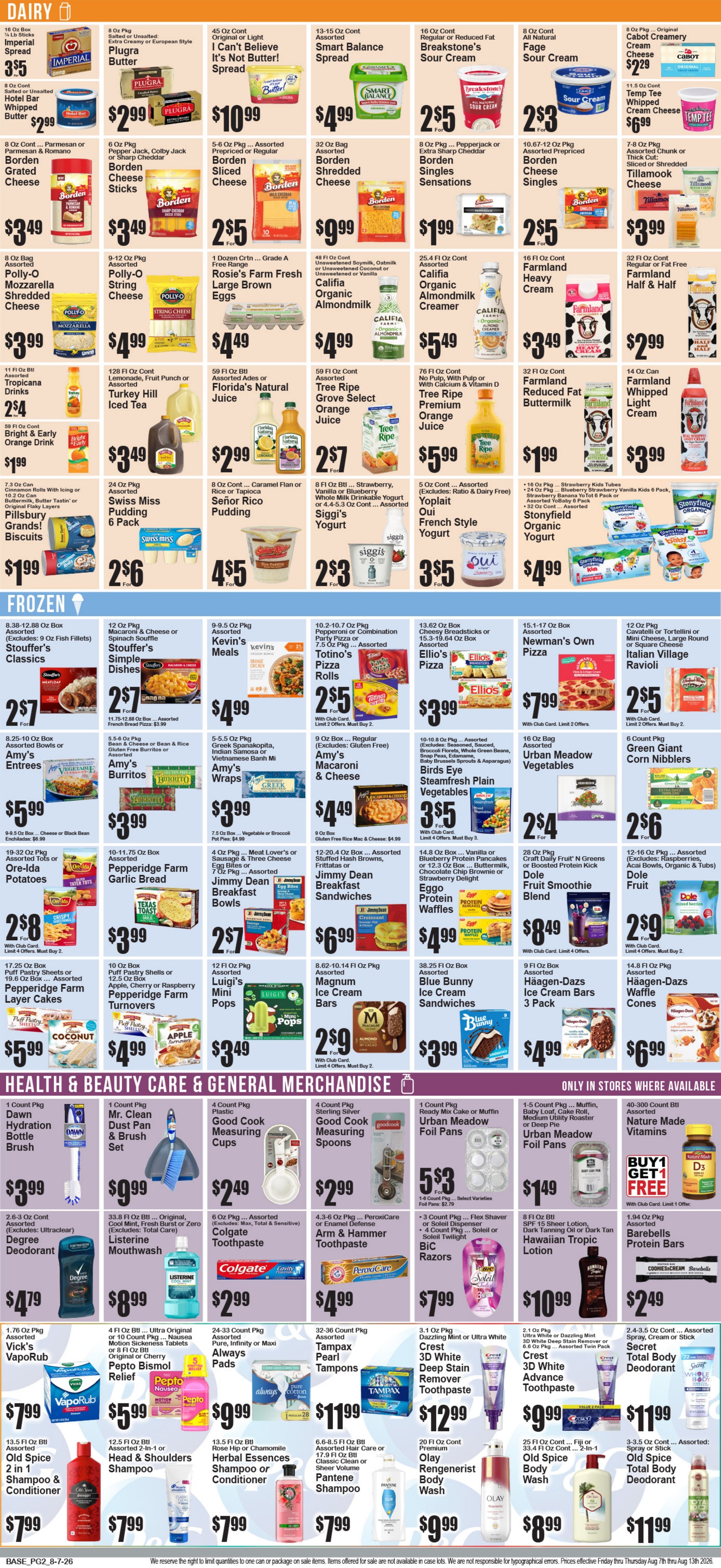 Food World Supermarket Weekly Ad August 7 - 13, 2026