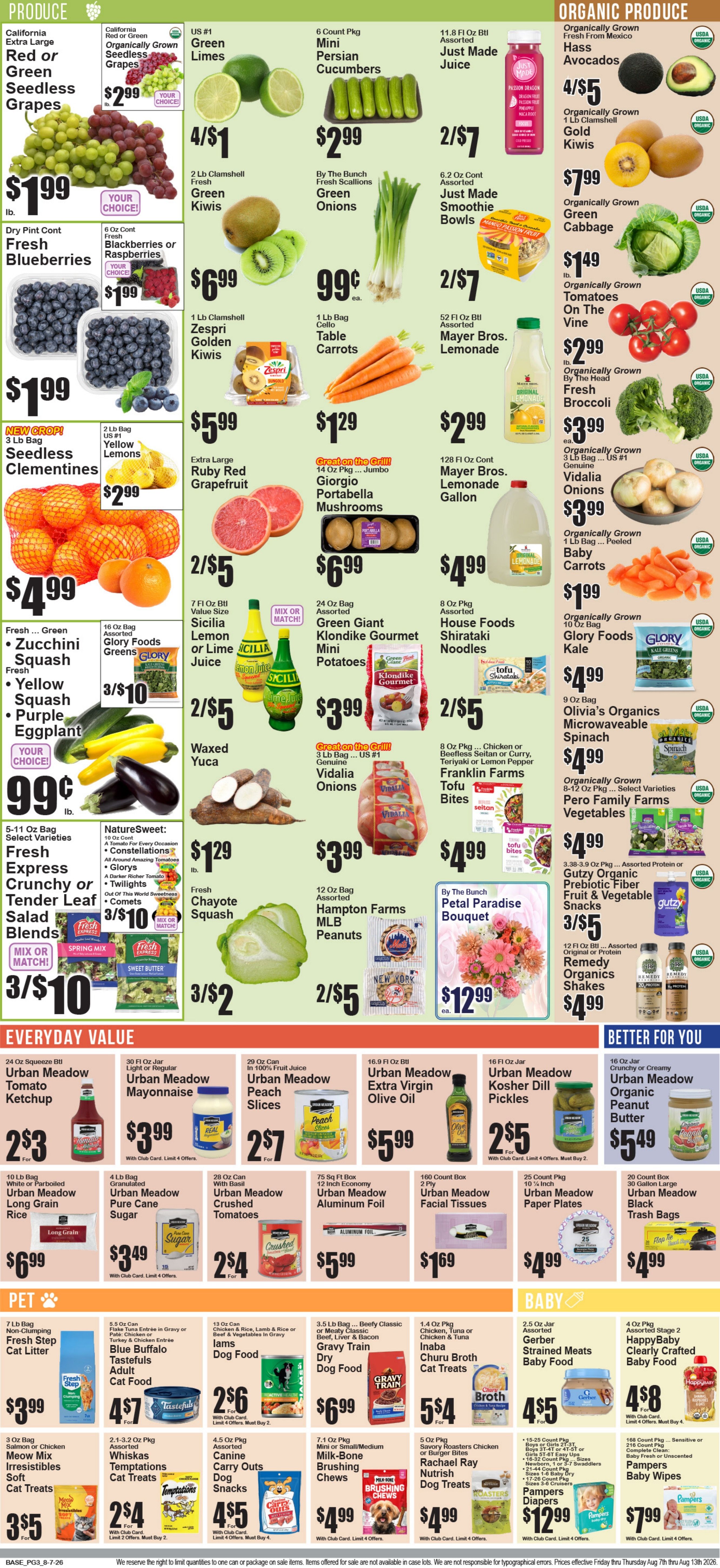 Food World Supermarket Weekly Ad August 7 - 13, 2026