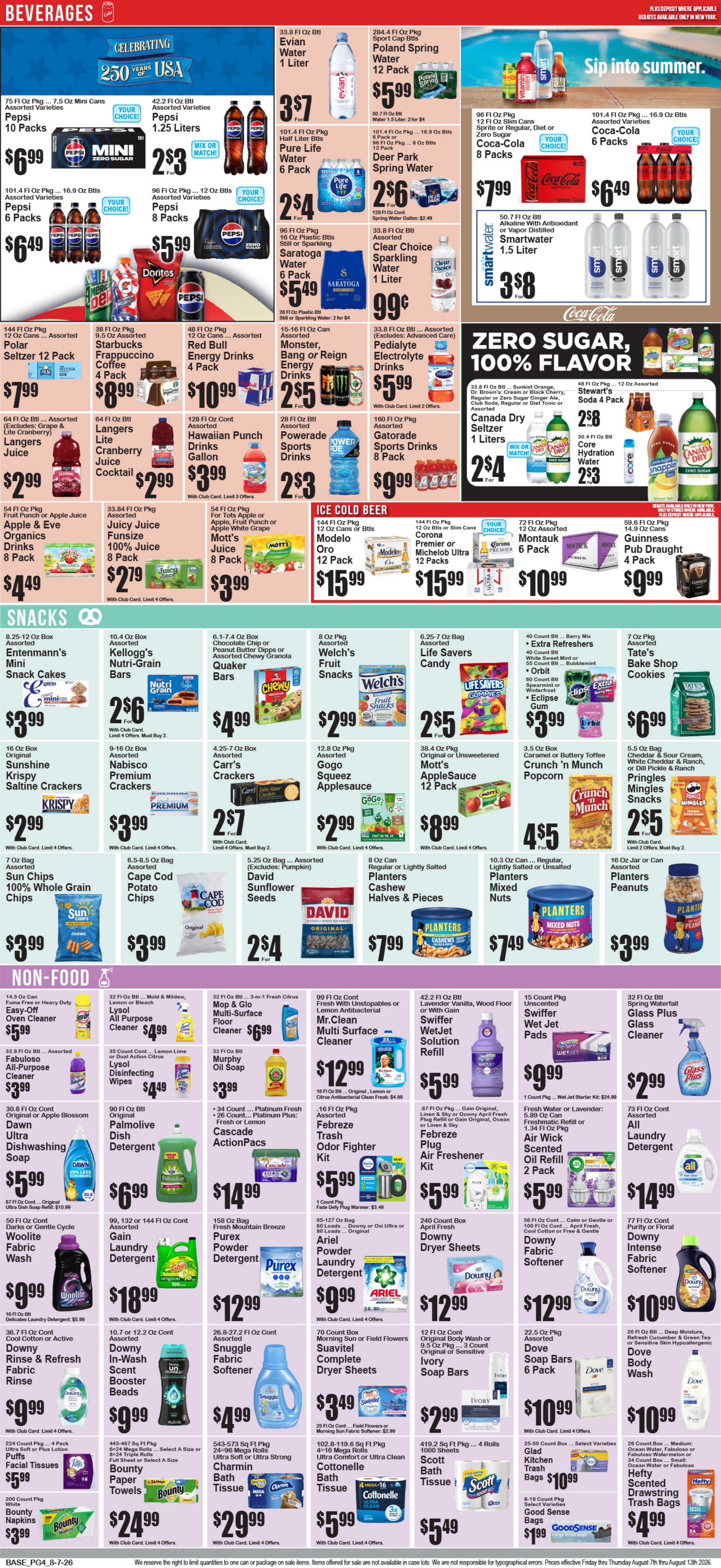 Food World Supermarket Weekly Ad August 7 - 13, 2026