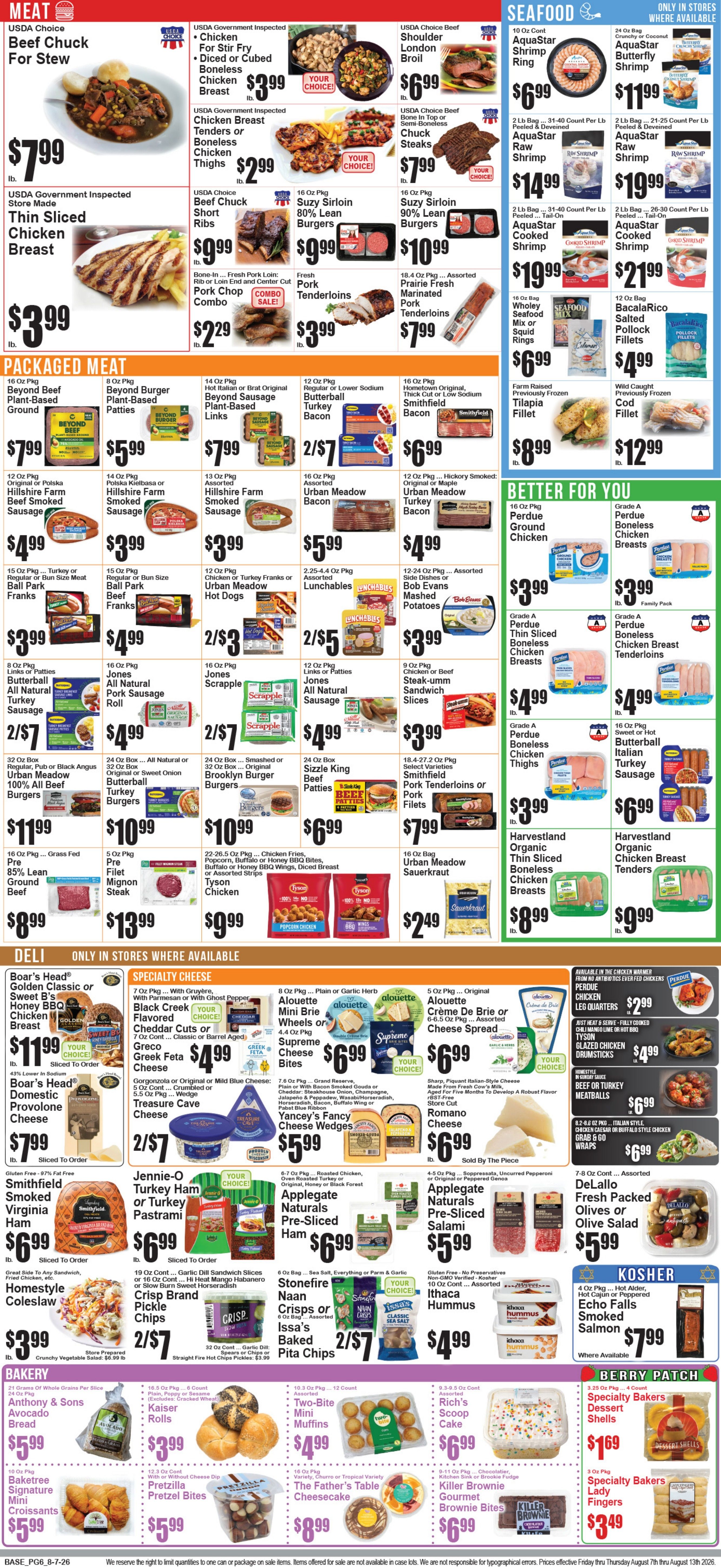 Food World Supermarket Weekly Ad August 7 - 13, 2026