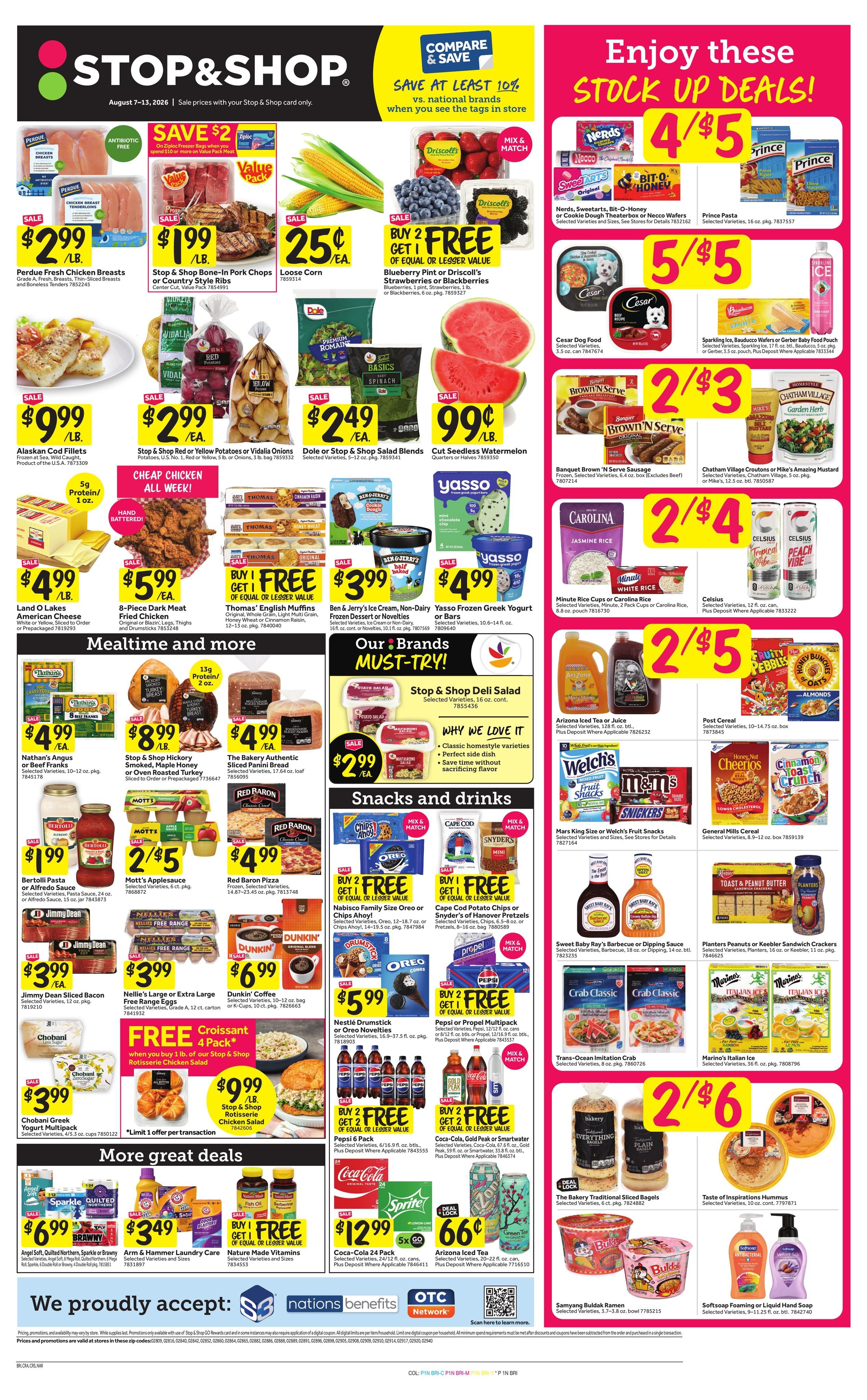 Stop & Shop (Providence Area, RI) Weekly Ad August 7 - 13, 2026