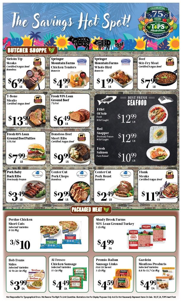 Tops Marketplace Weekly Ad August 7 - 13, 2026