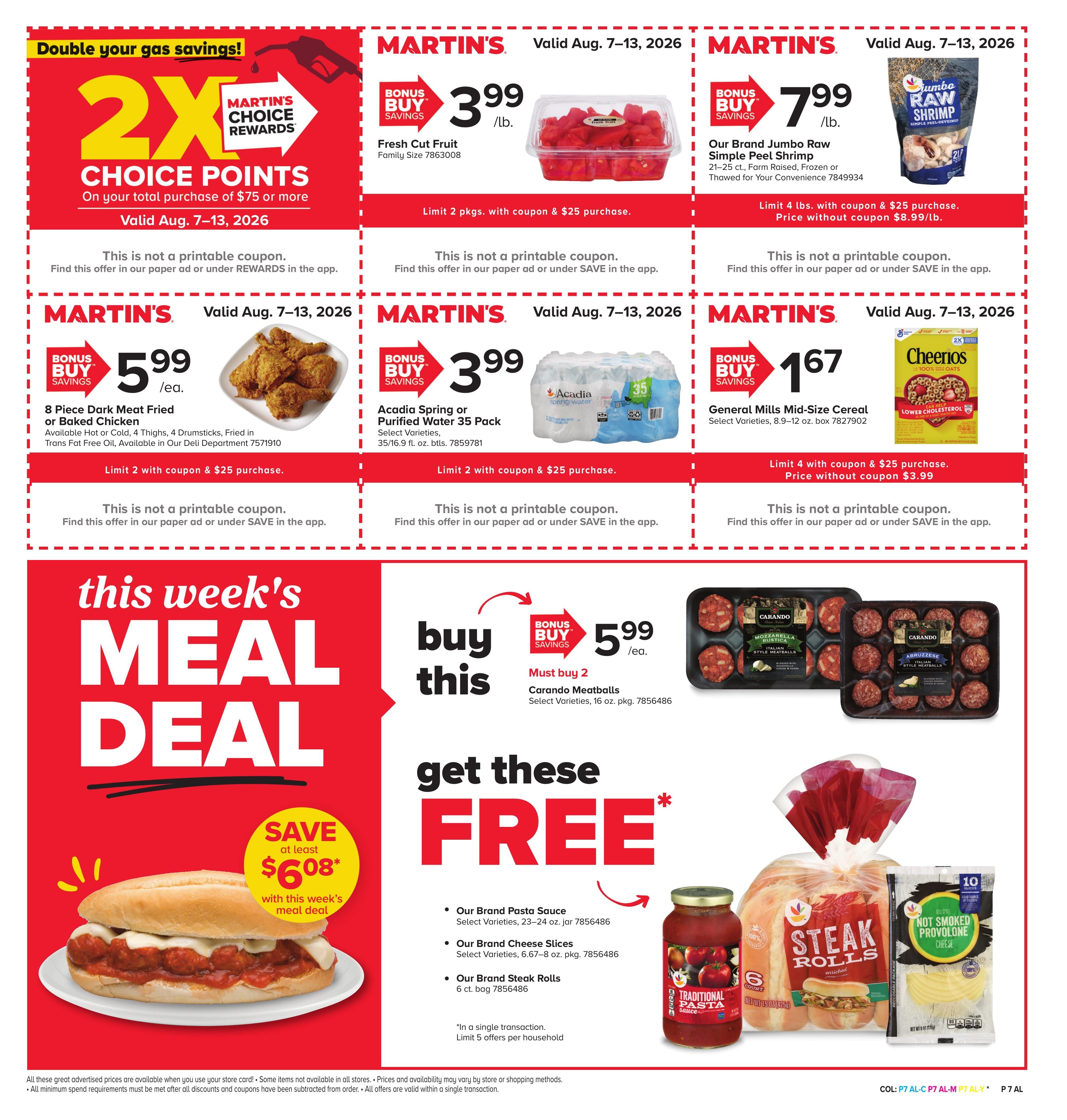 Martin's Food Market (Pittsburgh Area, PA) Weekly Ad August 7 - 13, 2026