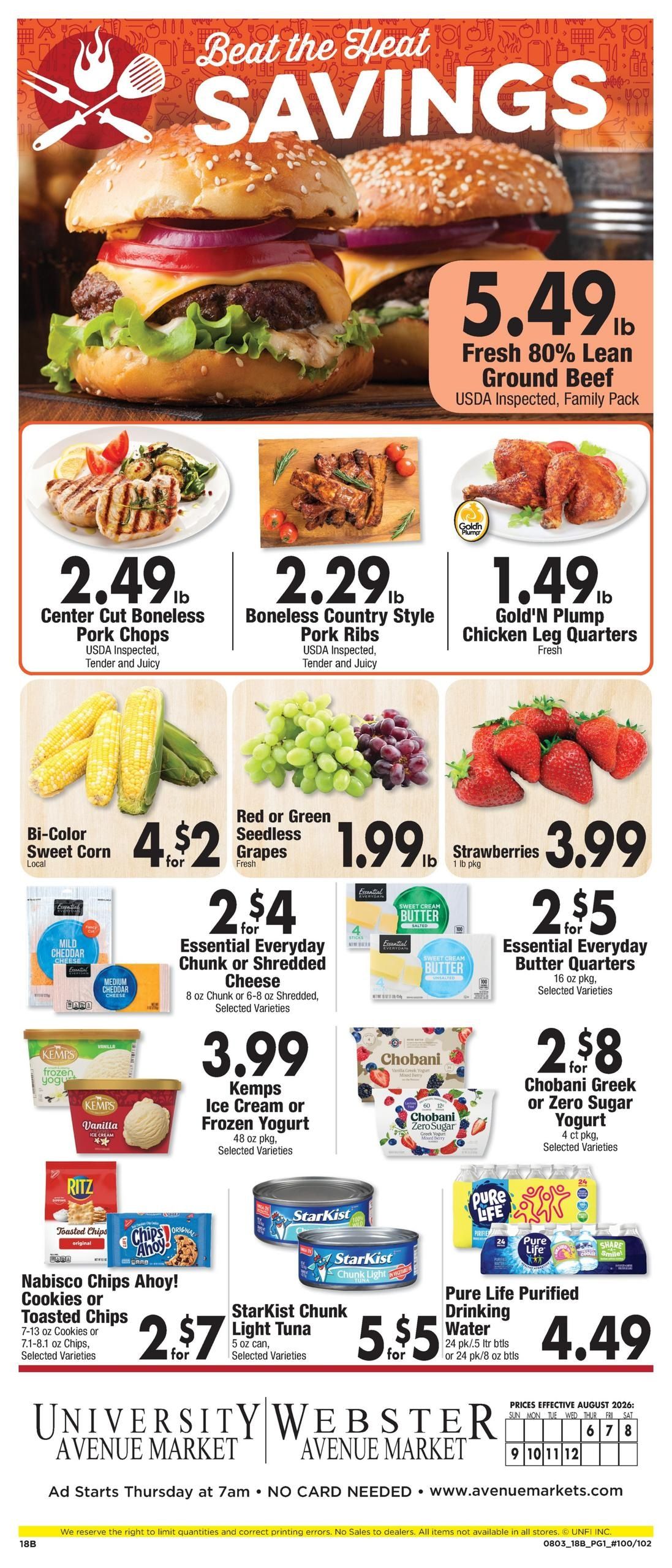 Avenue Markets Weekly Ad August 6 - 12, 2026