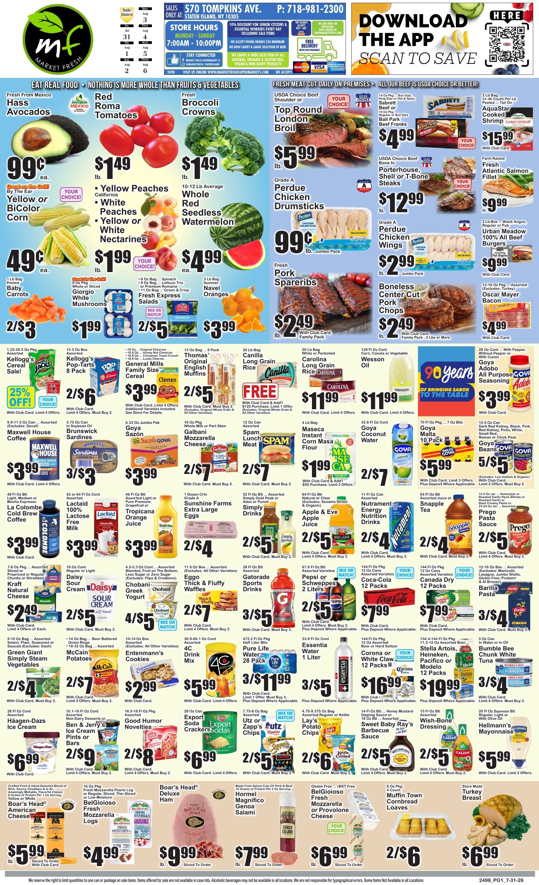 Market Fresh Supermarkets Weekly Ad August 7 - 13, 2026