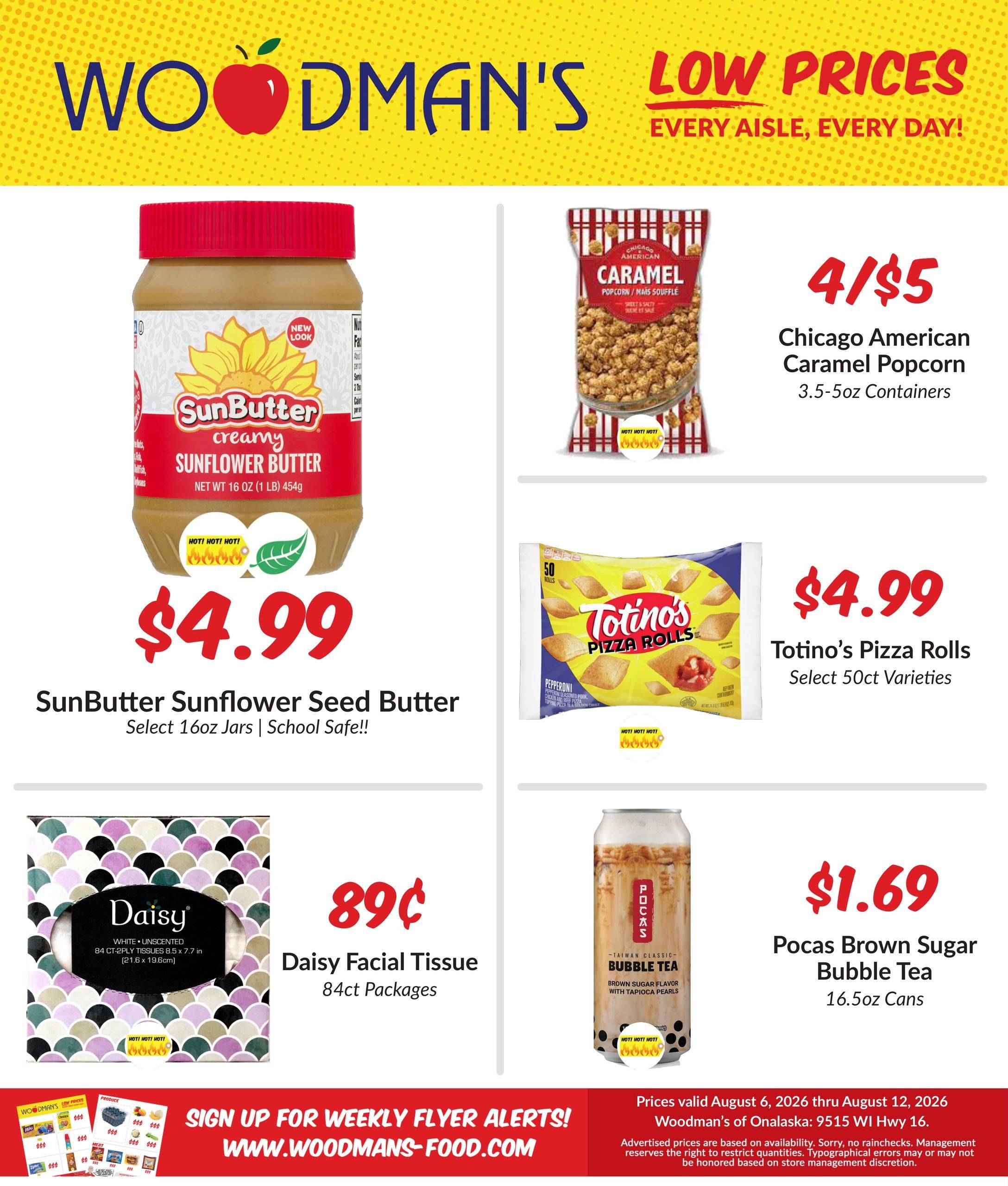 Woodman's Food Market (IA, MN, WI) M1000 Weekly Weekly Ad August 6 - 12, 2026