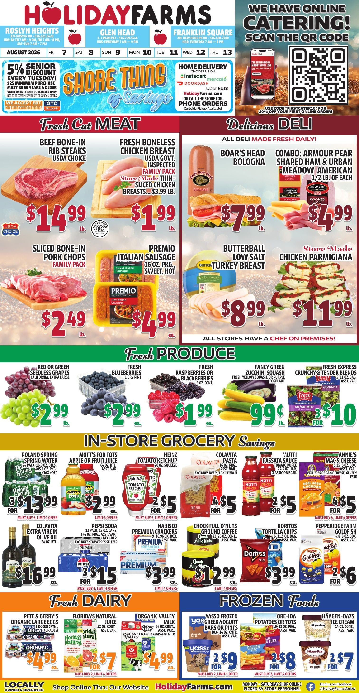 Holiday Farms Weekly Ad August 7 - 13, 2026