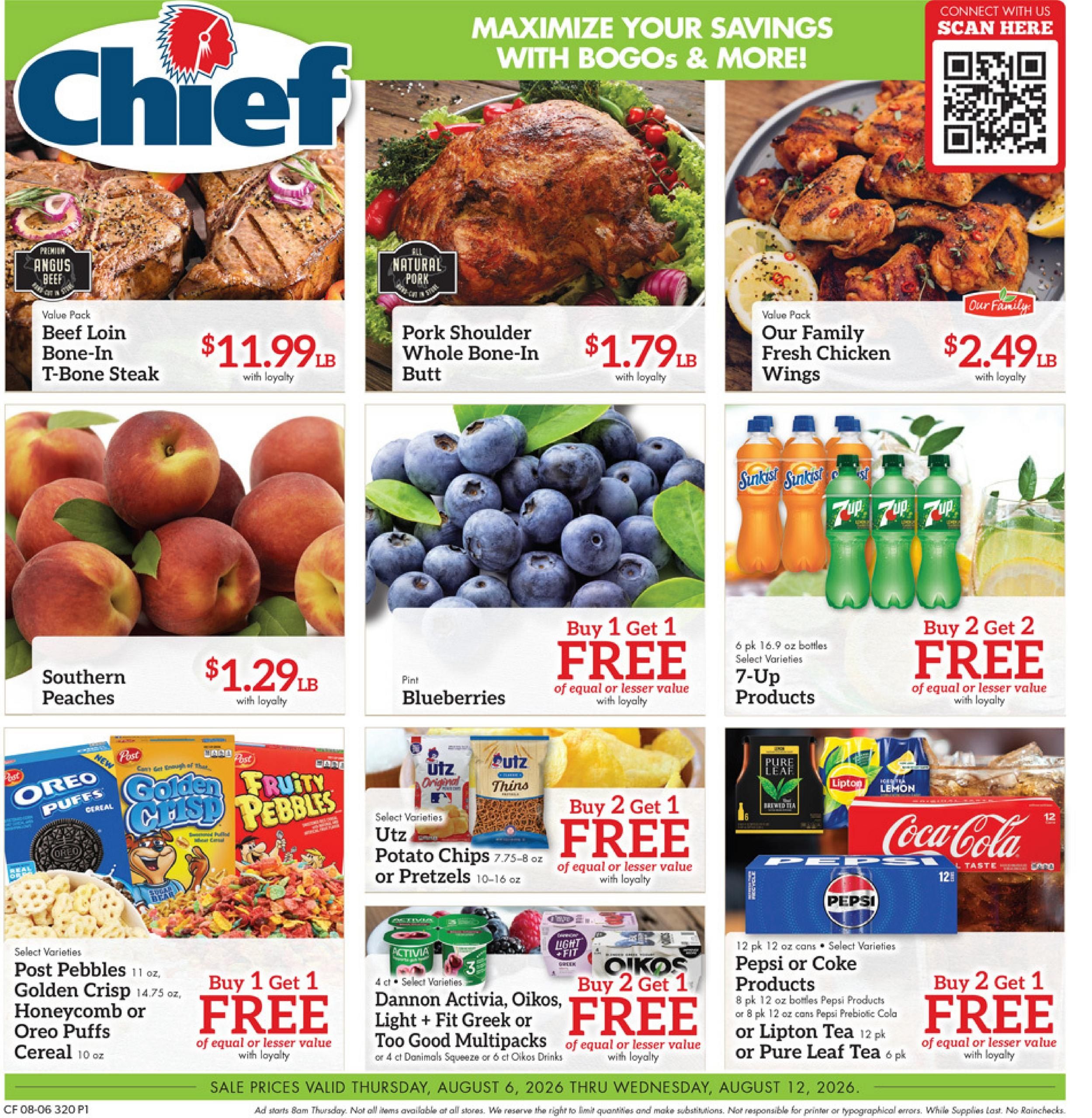 Chief Supermarket Weekly Ad August 6 - 12, 2026