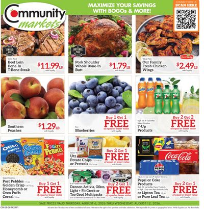 Community Markets (OH) Weekly Ad August 6 - 12, 2026