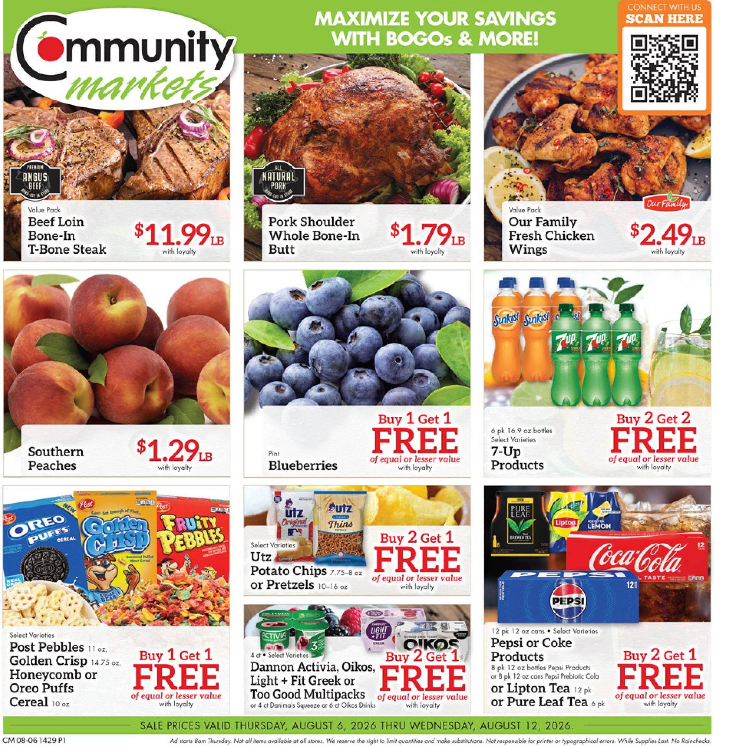 Community Markets (Lima–Van Wert Area, OH) Weekly Ad August 6 - 12, 2026