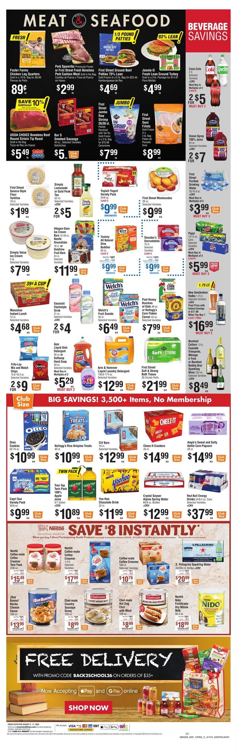 Smart & Final Weekly Ad August 5 - 11, 2026