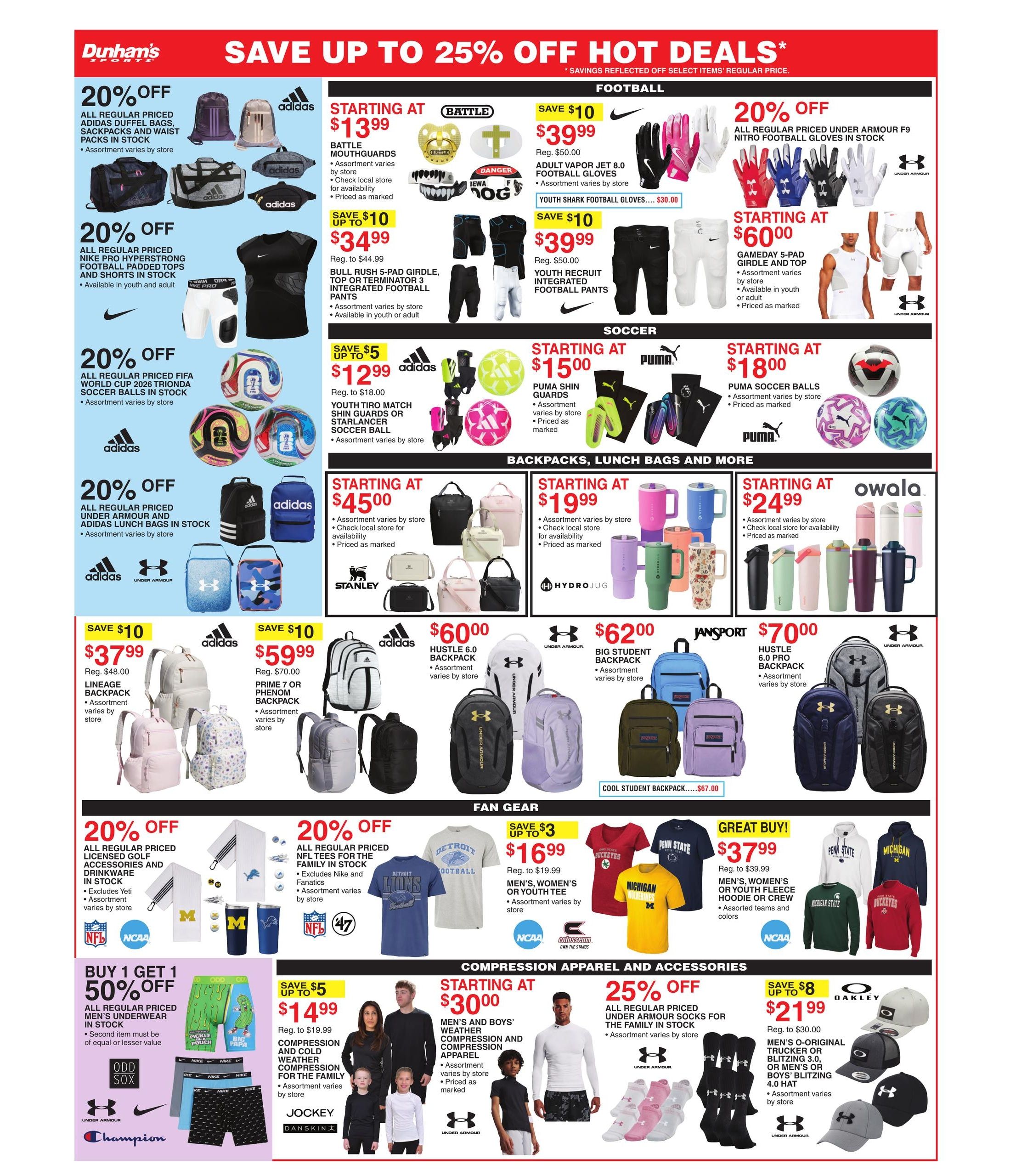 Dunham's Sports (Combs Area, AR) Weekly Ad August 8 - 13, 2026