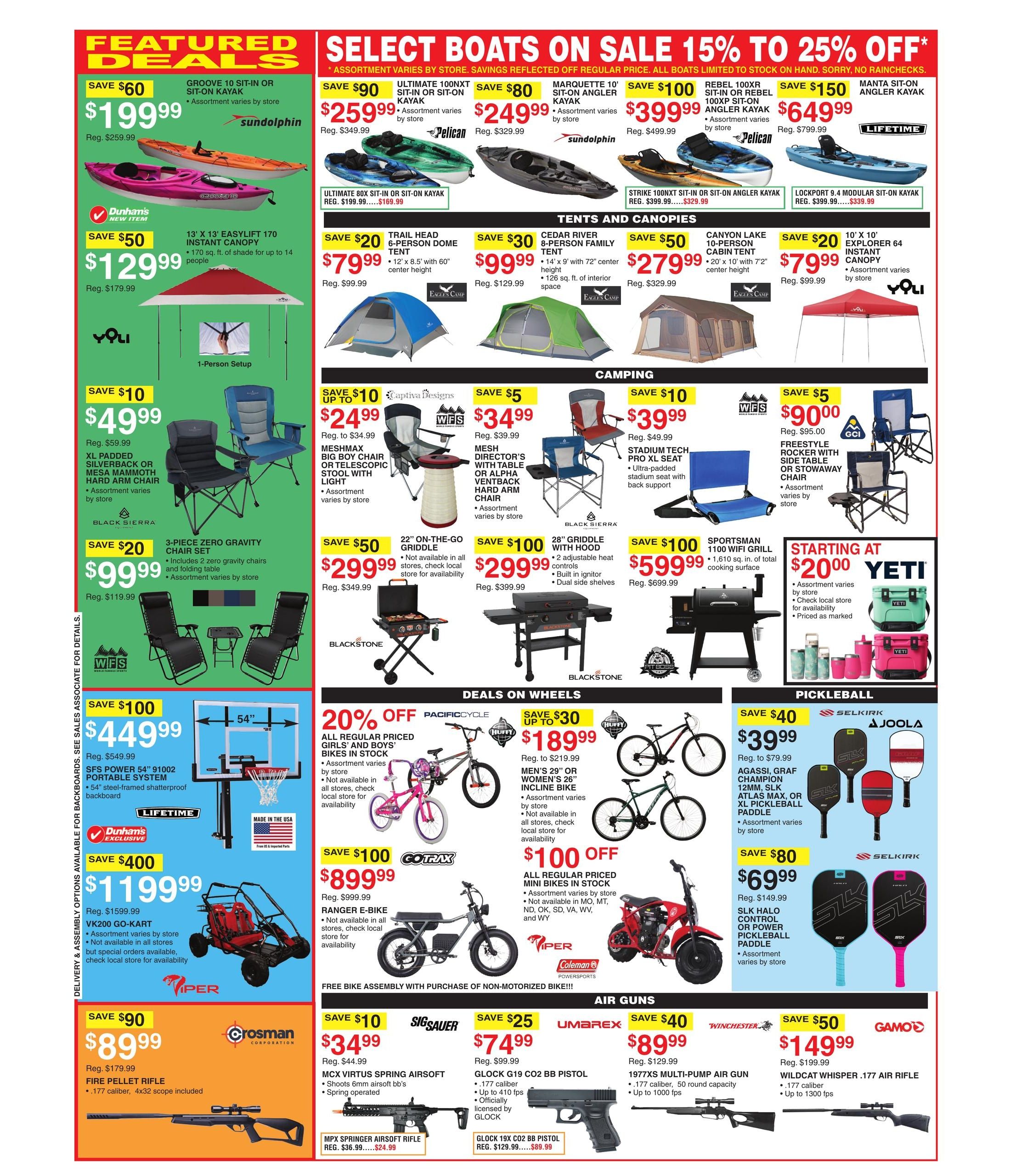Dunham's Sports (Combs Area, AR) Weekly Ad August 8 - 13, 2026