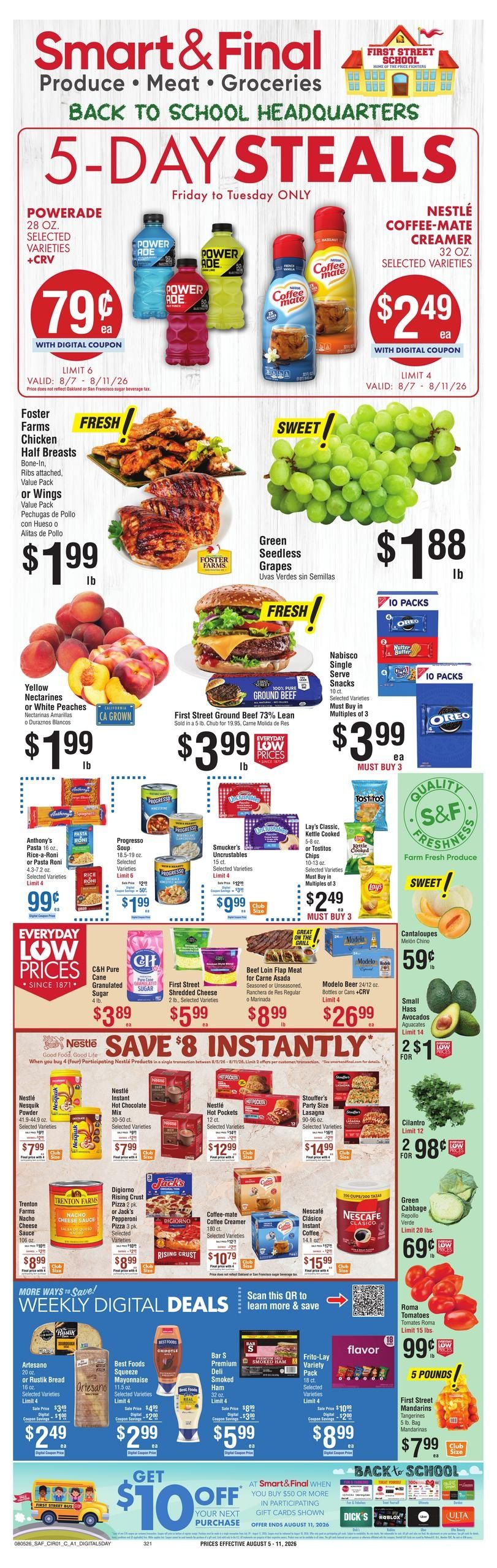 Smart & Final (Alhambra Area, CA) Weekly Ad August 5 - 11, 2026