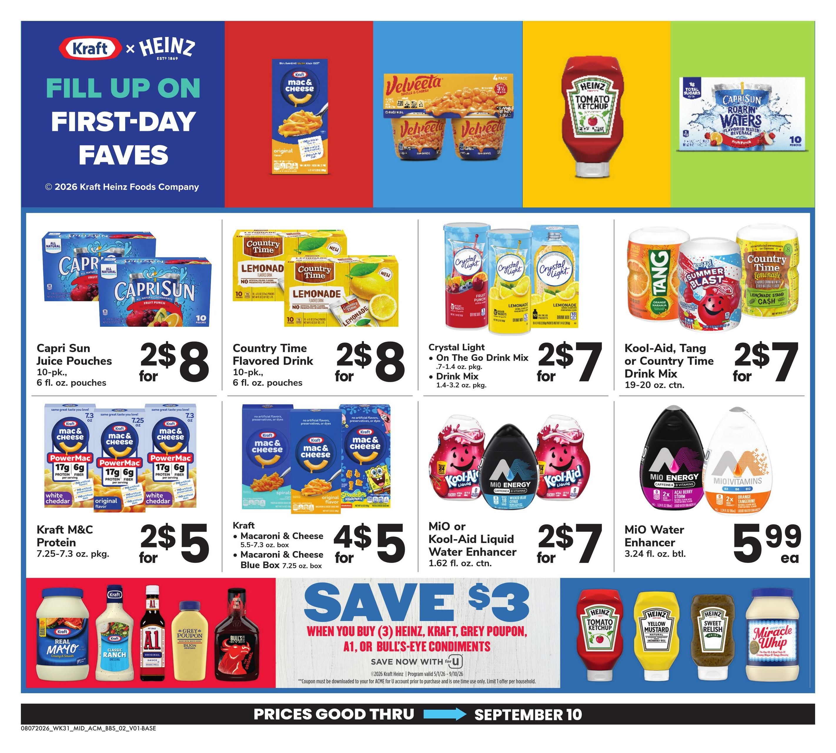 Acme Markets (Poughkeepsie–Millbrook Area, NY) Big Book of Savings Weekly Ad August 7 - September 10, 2026