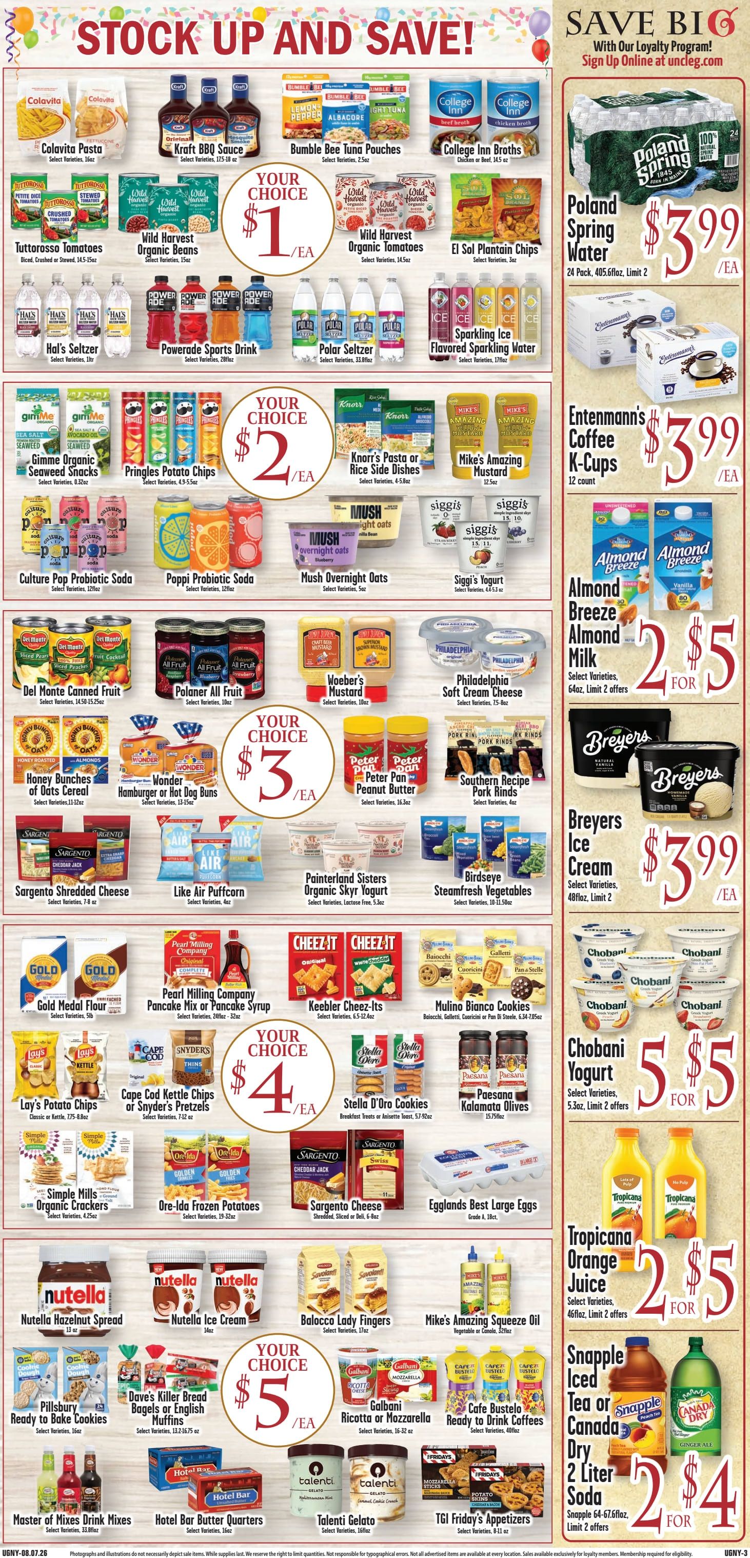 Uncle Giuseppe's Marketplace Weekly Ad August 7 - 13, 2026
