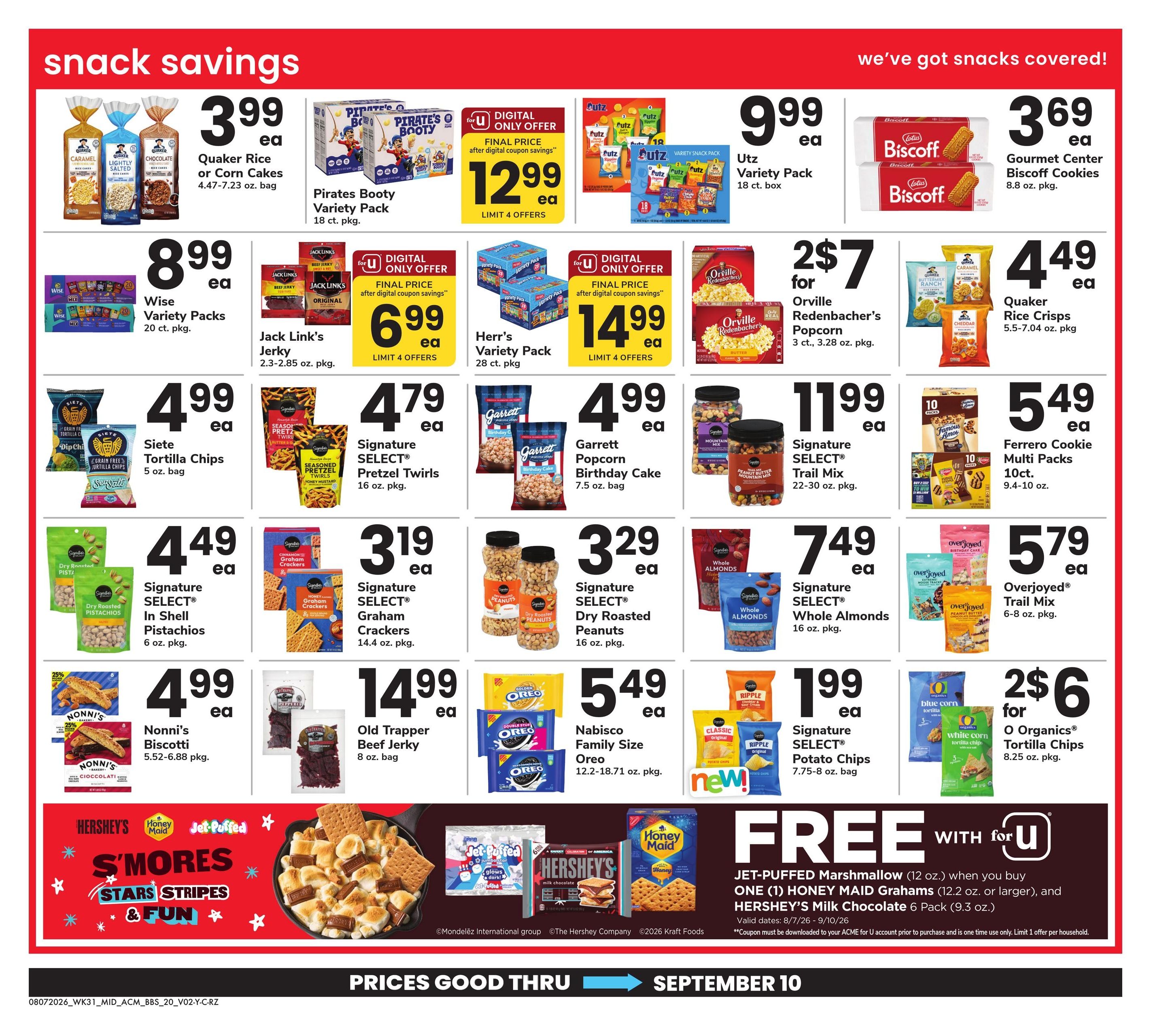 Acme Markets (Wyckoff–Newark Area, NJ–NY) Big Book of Savings Weekly Ad August 7 - September 10, 2026