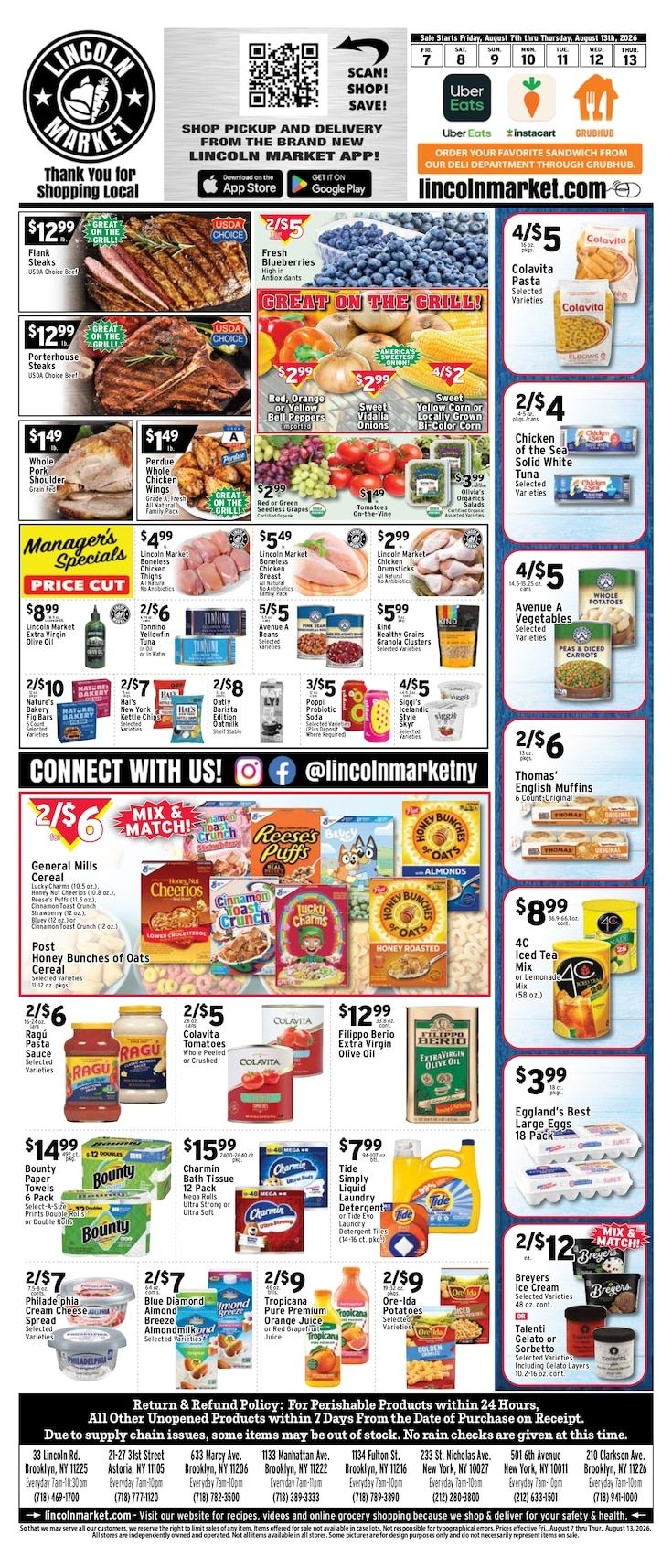 Lincoln Market Weekly Ad August 7 - 13, 2026