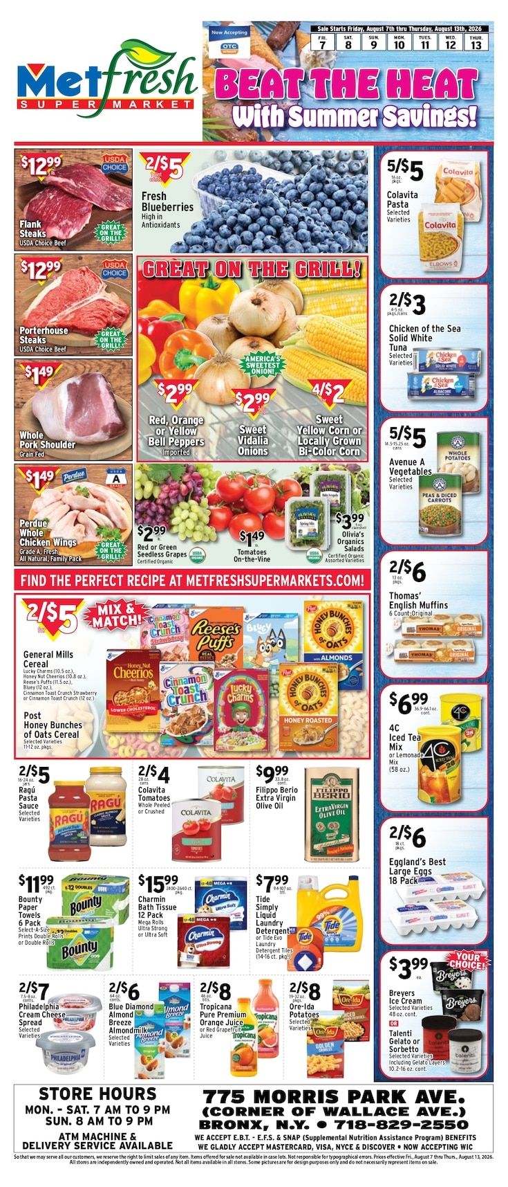 Met Foodmarkets (775 Morris Park Ave, Bronx, NY) Weekly Ad August 7 - 13, 2026