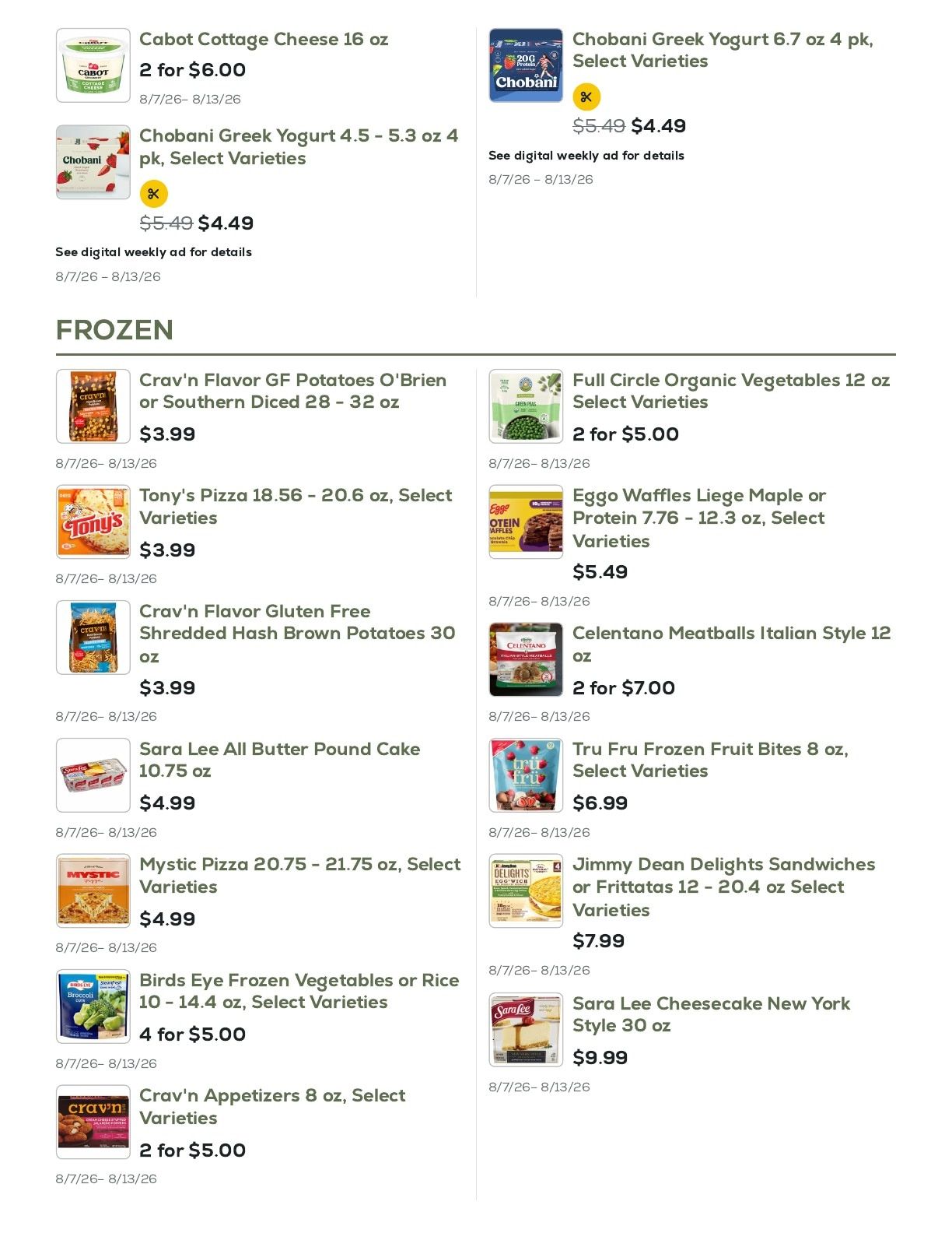 Geissler's Supermarket Weekly Ad August 7 - 13, 2026
