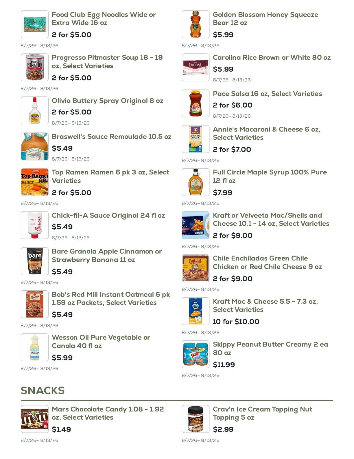 Geissler's Supermarket Weekly Ad August 7 - 13, 2026