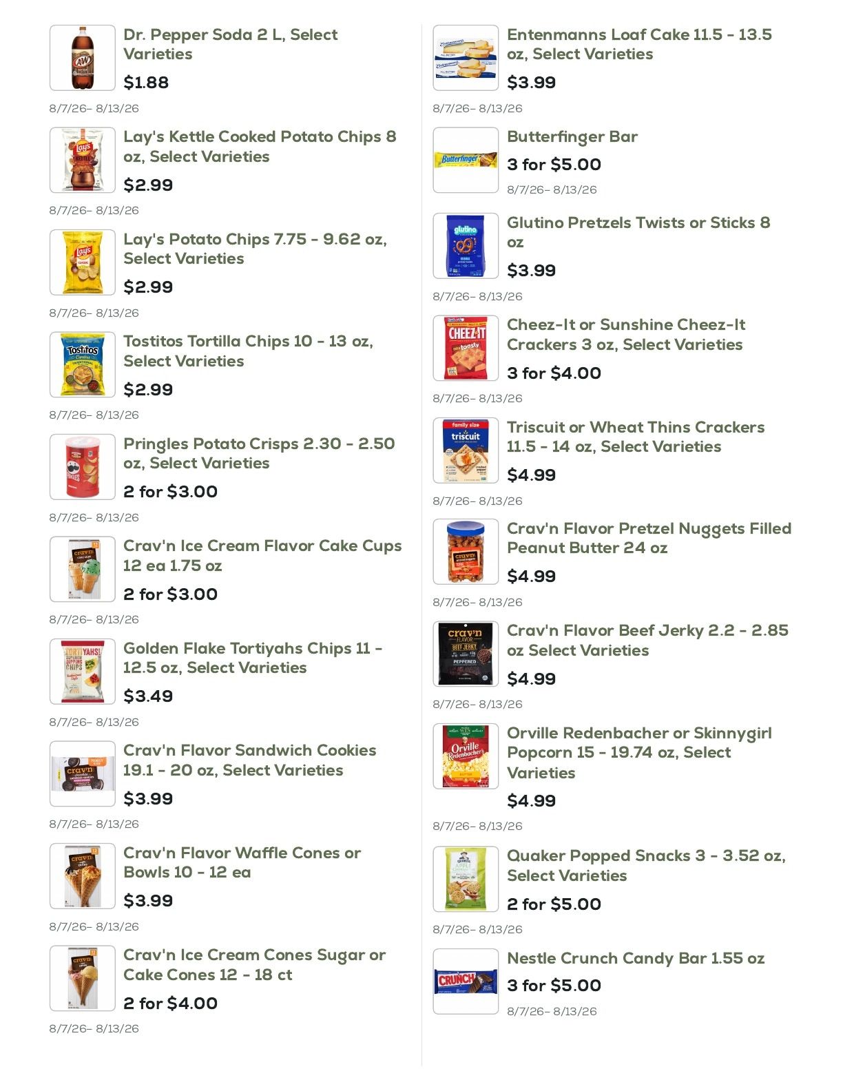 Geissler's Supermarket Weekly Ad August 7 - 13, 2026
