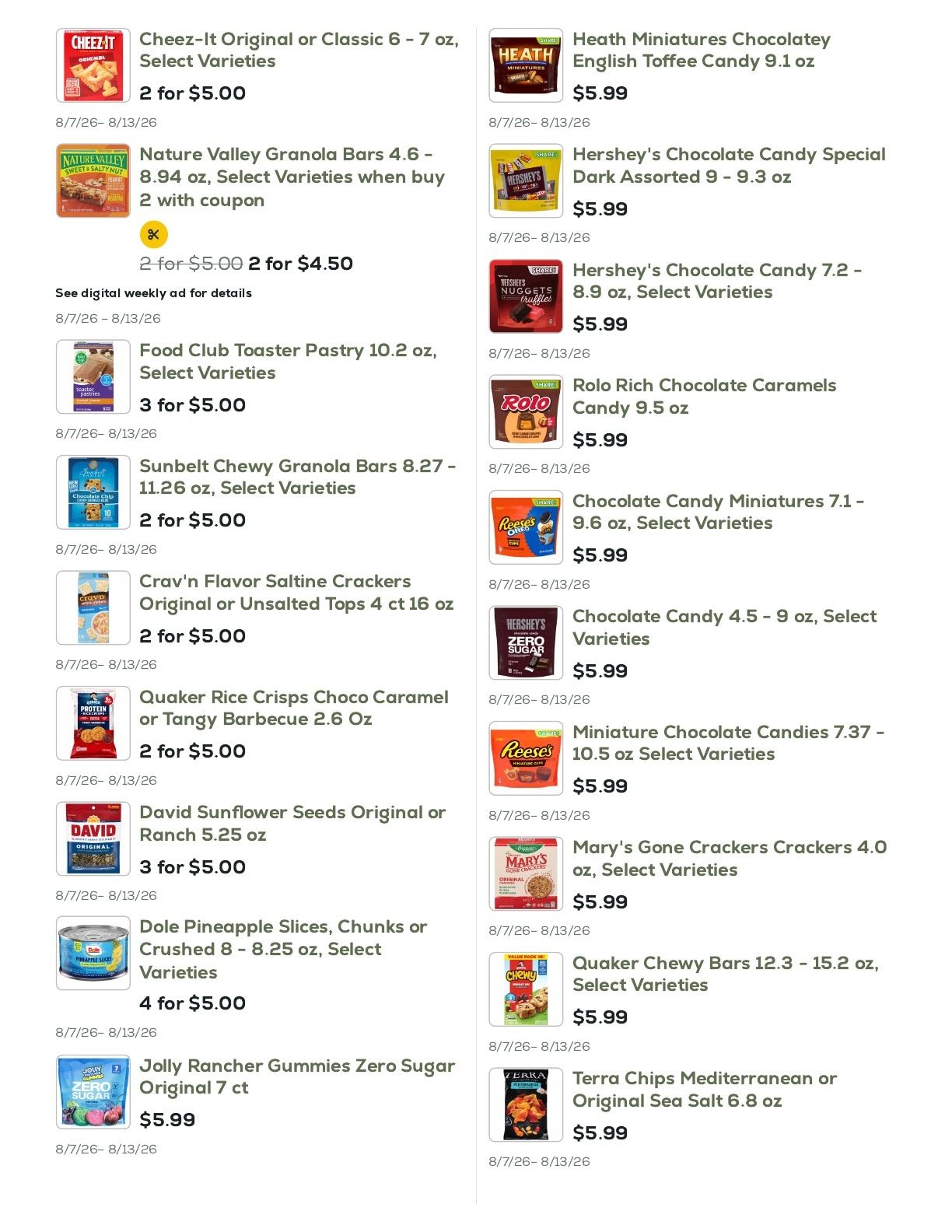Geissler's Supermarket Weekly Ad August 7 - 13, 2026