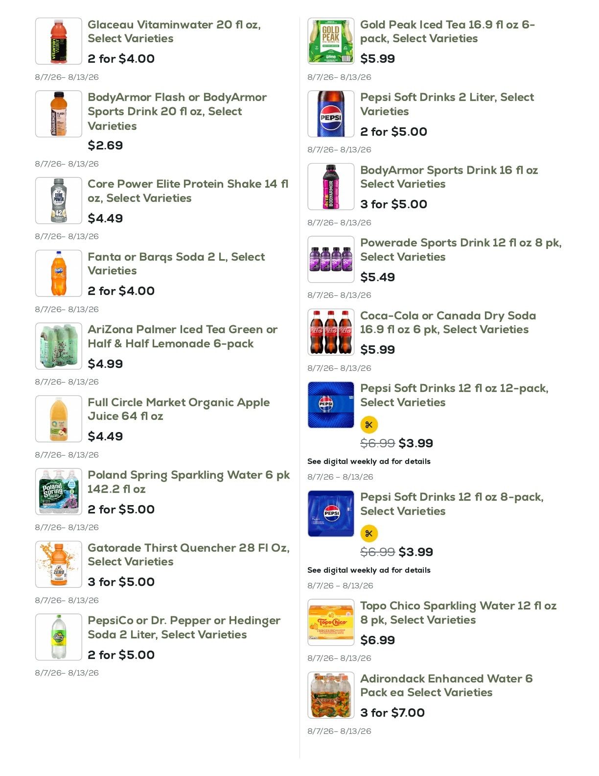 Geissler's Supermarket Weekly Ad August 7 - 13, 2026