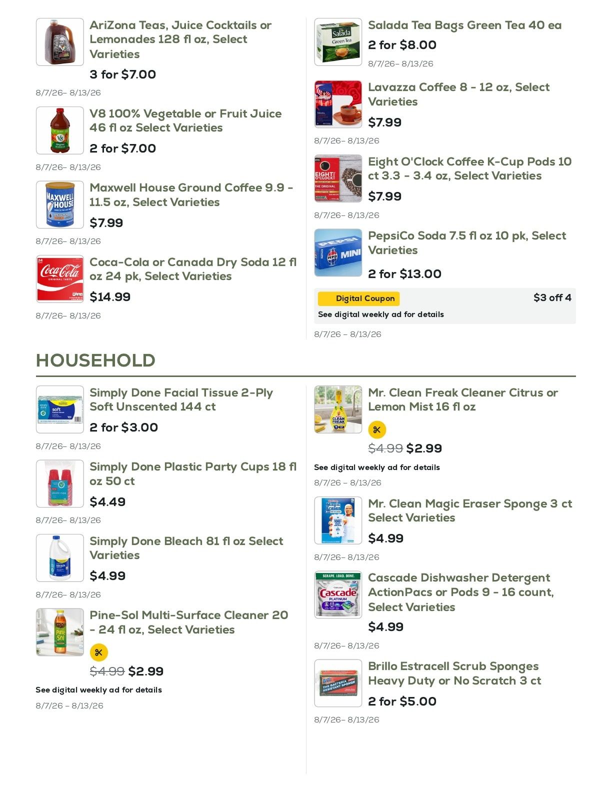 Geissler's Supermarket Weekly Ad August 7 - 13, 2026