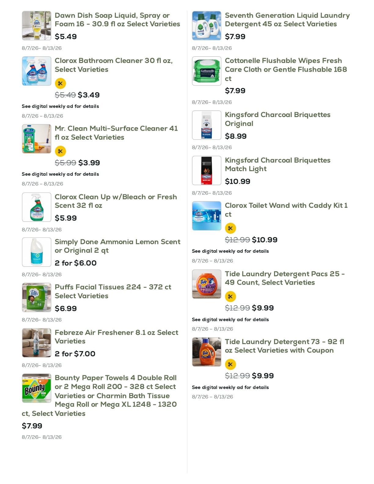 Geissler's Supermarket Weekly Ad August 7 - 13, 2026
