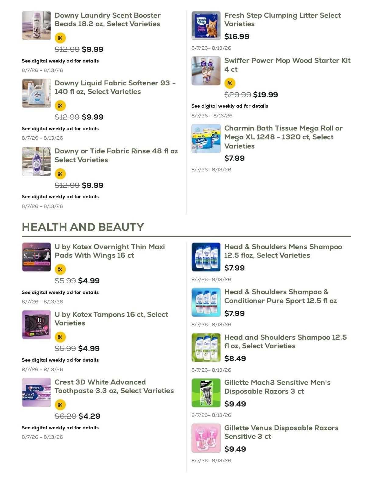 Geissler's Supermarket Weekly Ad August 7 - 13, 2026