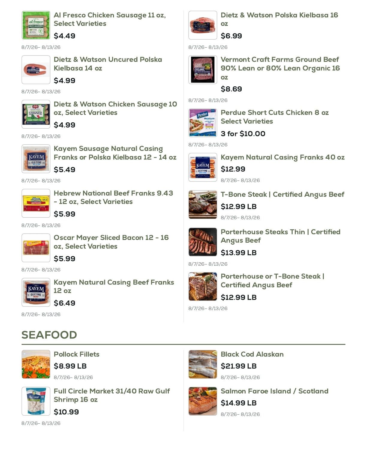 Geissler's Supermarket Weekly Ad August 7 - 13, 2026