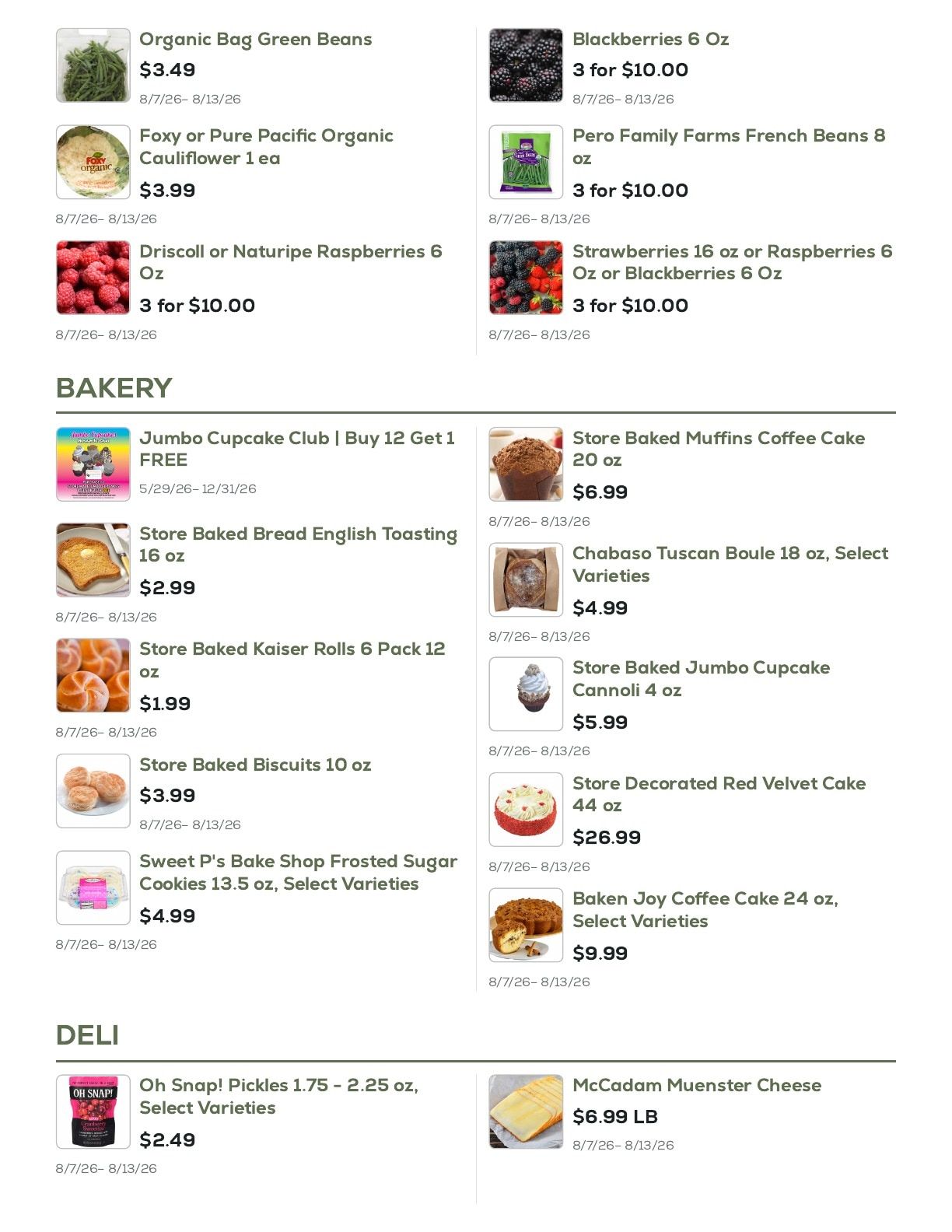 Geissler's Supermarket Weekly Ad August 7 - 13, 2026
