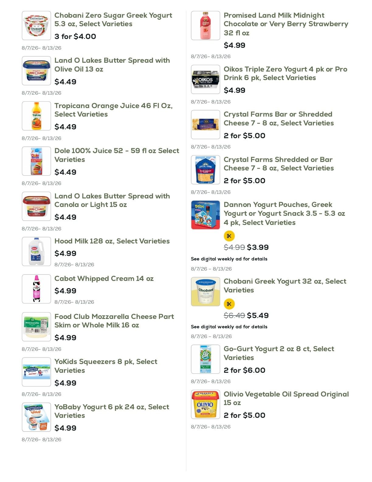 Geissler's Supermarket Weekly Ad August 7 - 13, 2026