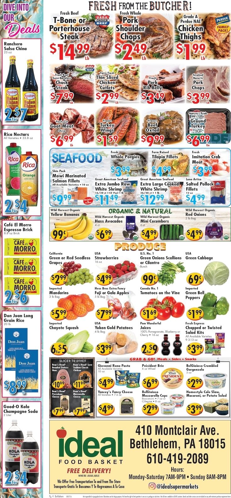 Ideal Food Basket (Bethlehem, PA) Weekly Ad August 7 - 13, 2026