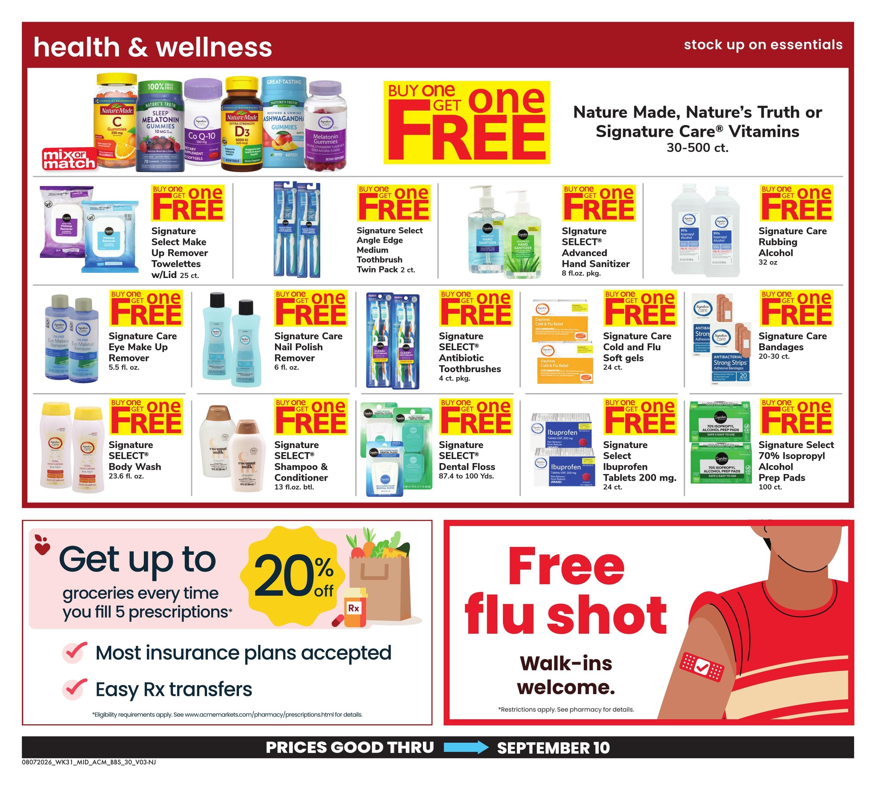Acme Markets (Haddonfield–Trenton Area, NJ) Big Book of Savings Weekly Ad August 7 - September 10, 2026