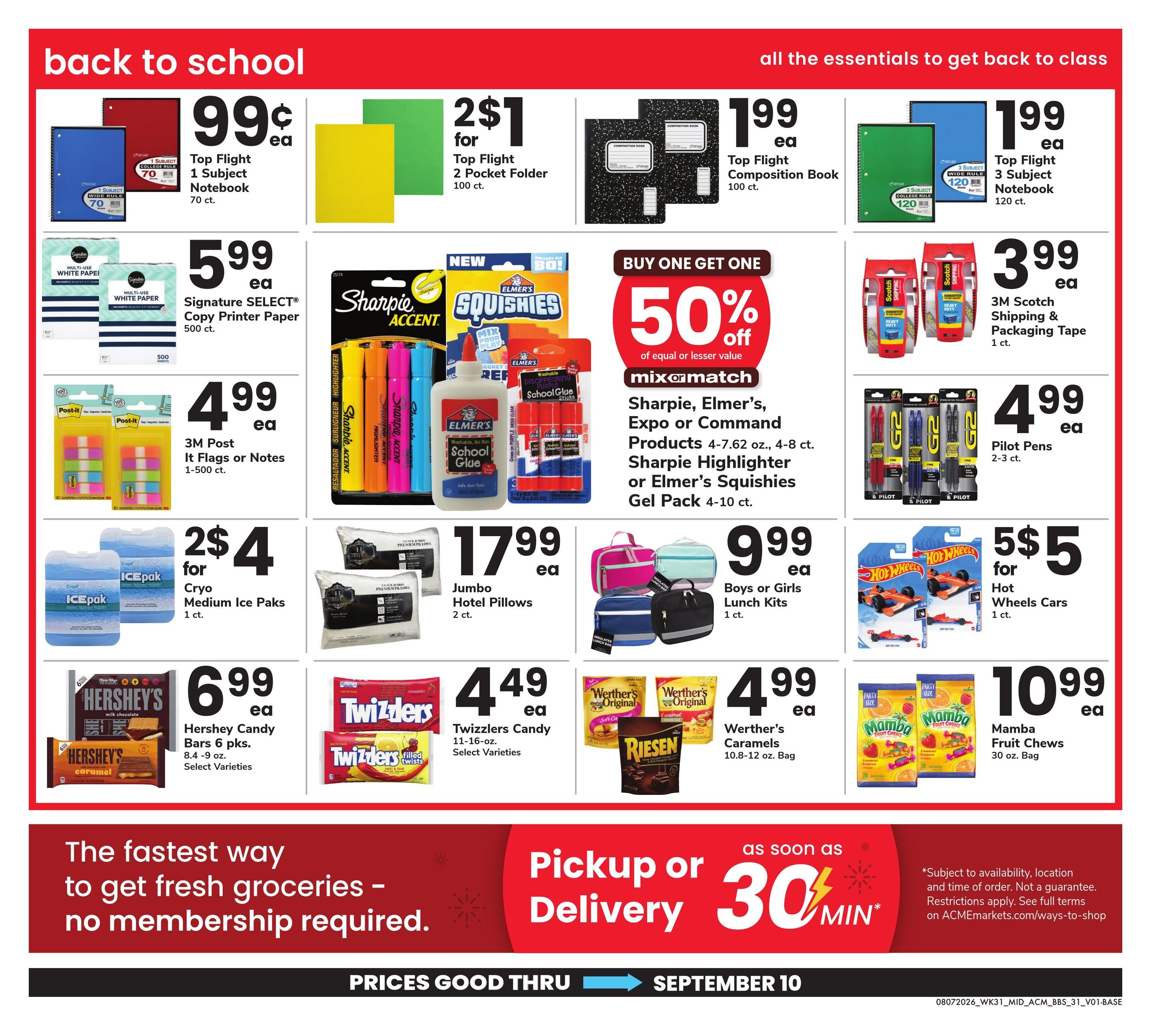 Acme Markets (Allentown–Fairless Hills Area, PA) Big Book of Savings Weekly Ad August 7 - September 10, 2026