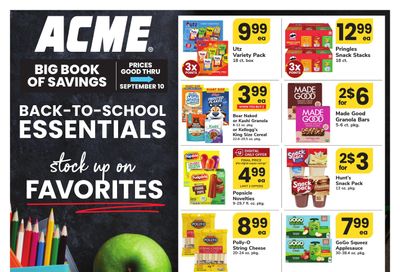 Acme Markets (CT, NJ, NY) Big Book of Savings Weekly Ad August 7 - September 10, 2026