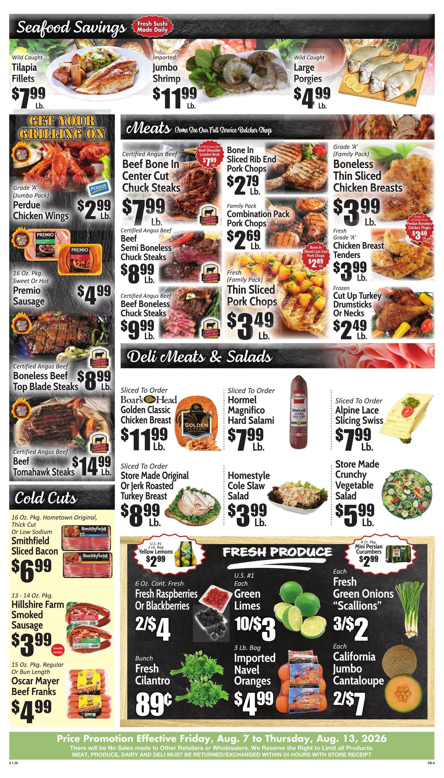 Gala Supermarkets (Carle Place Area, NY) Weekly Ad August 7 - 13, 2026