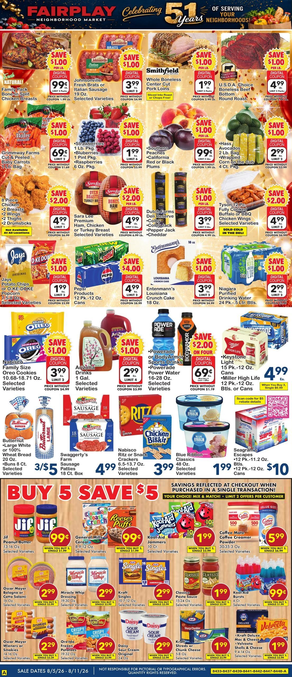Fairplay Foods Direct Weekly Weekly Ad August 7 - 11, 2026