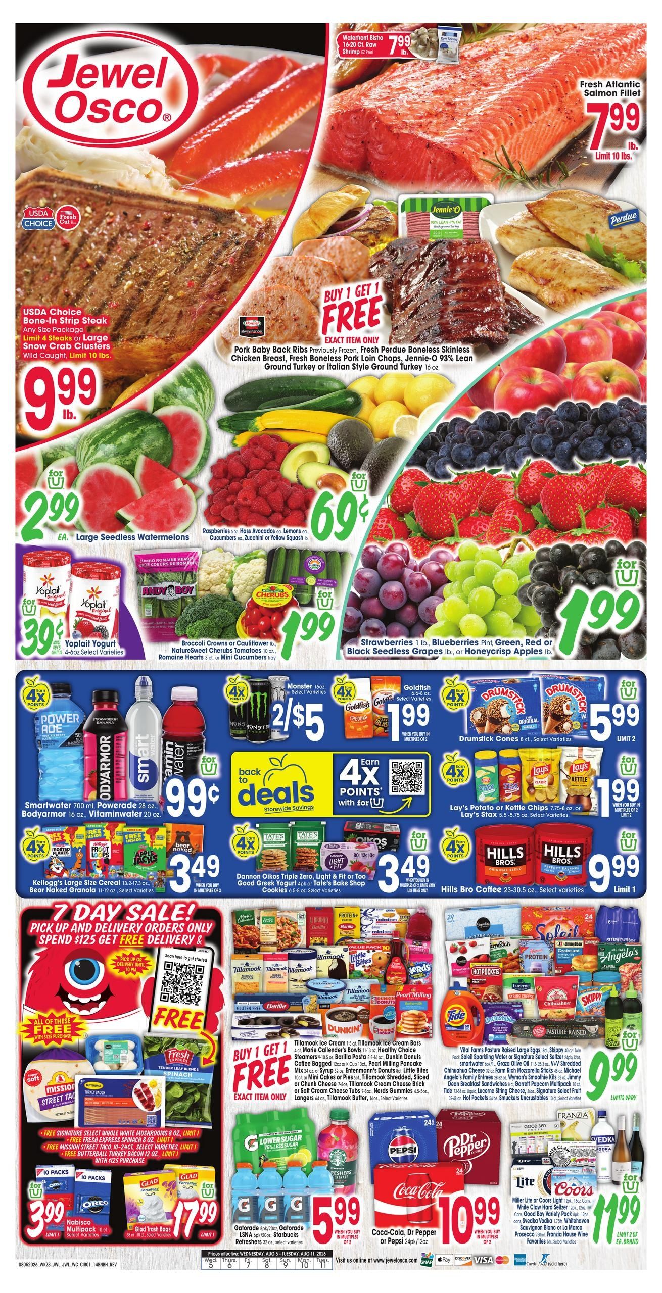 Jewel-Osco (East Peoria–Morton Area, IL) Weekly Ad August 5 - 11, 2026
