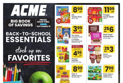 Acme Markets (Philadelphia Area, PA) Big Book of Savings Weekly Ad August 7 - September 10, 2026
