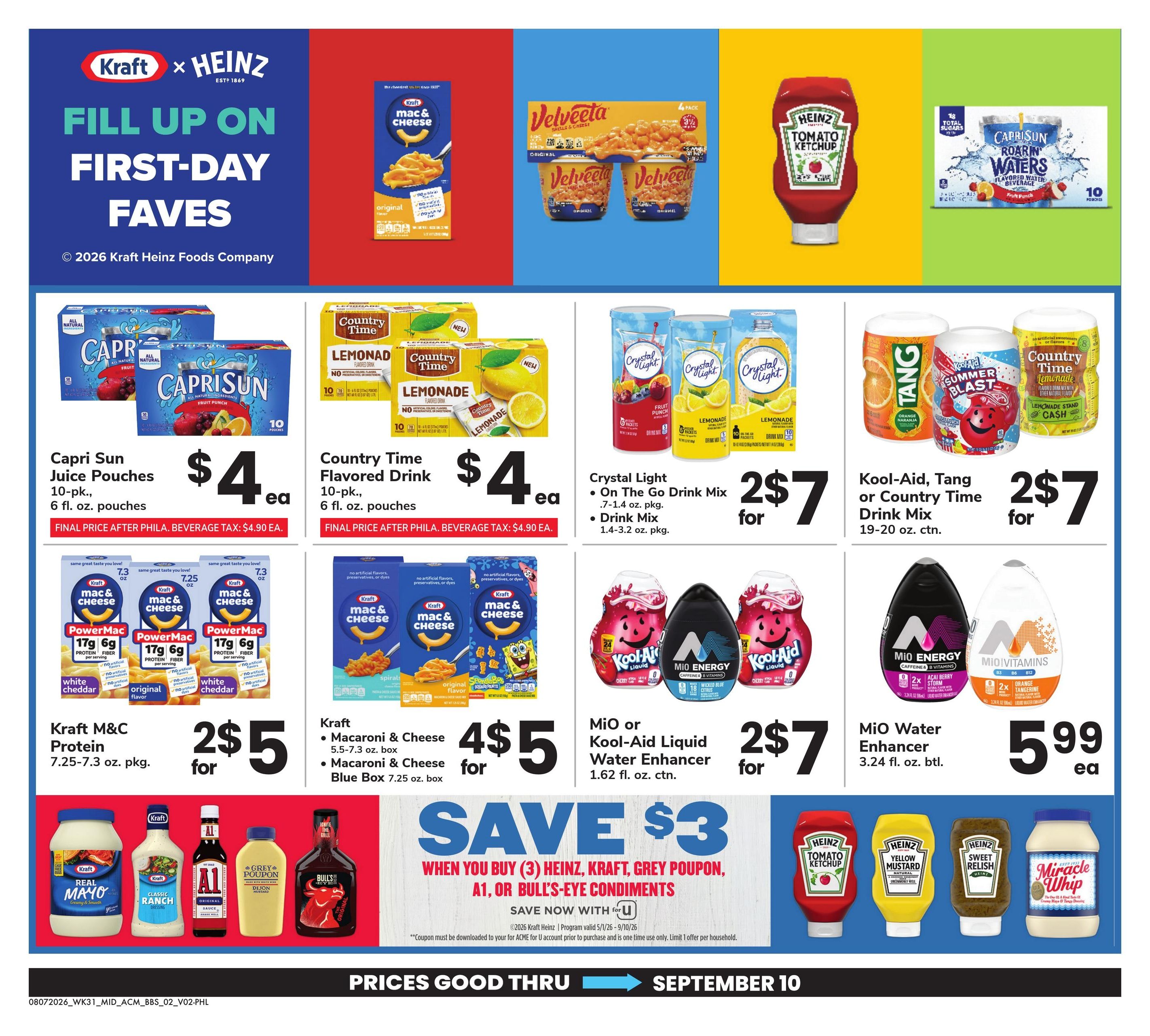 Acme Markets Big Book of Savings Weekly Ad August 7 - September 10, 2026